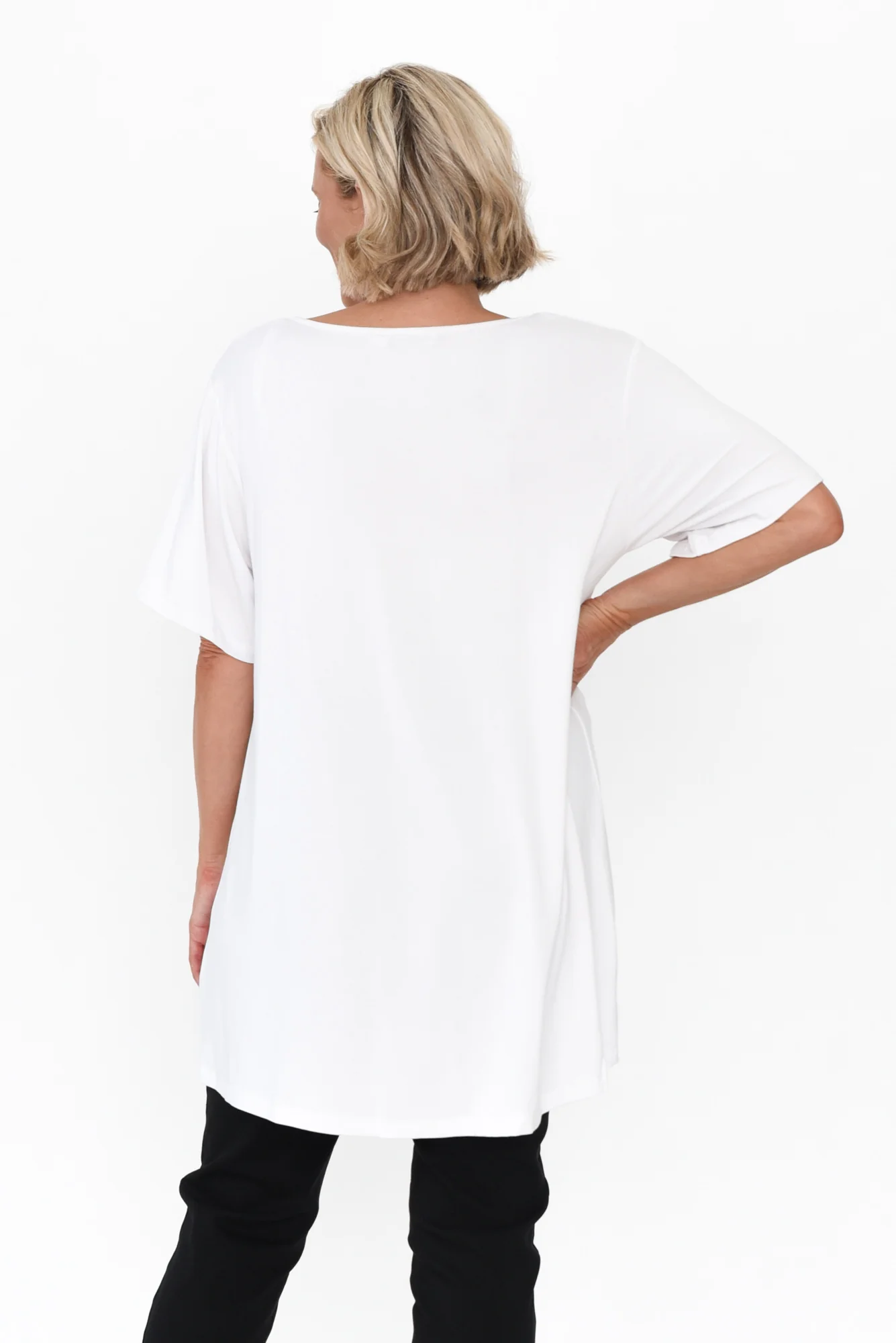 Novella White Bamboo Top