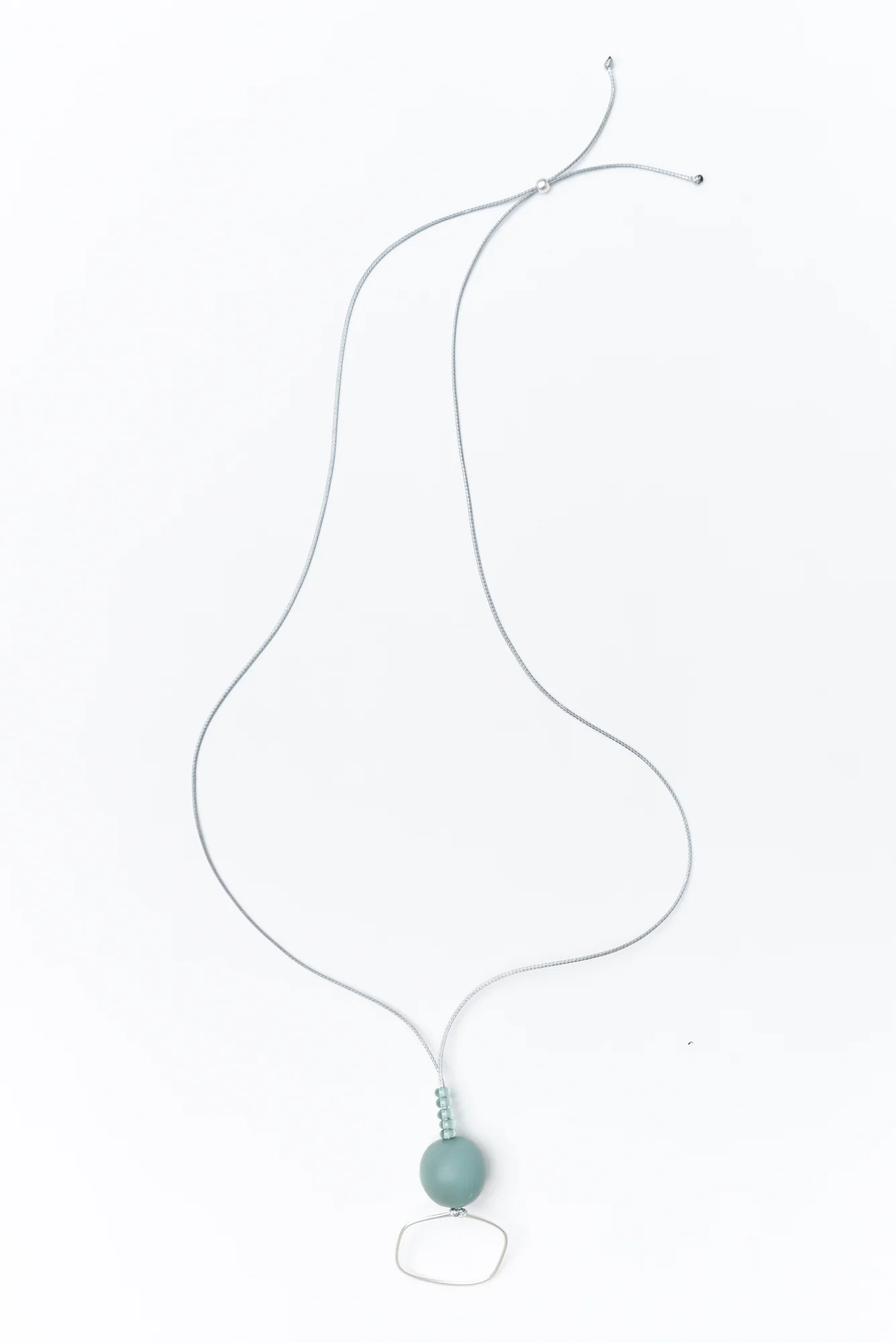 Aneth Sage Beaded Pendant Necklace