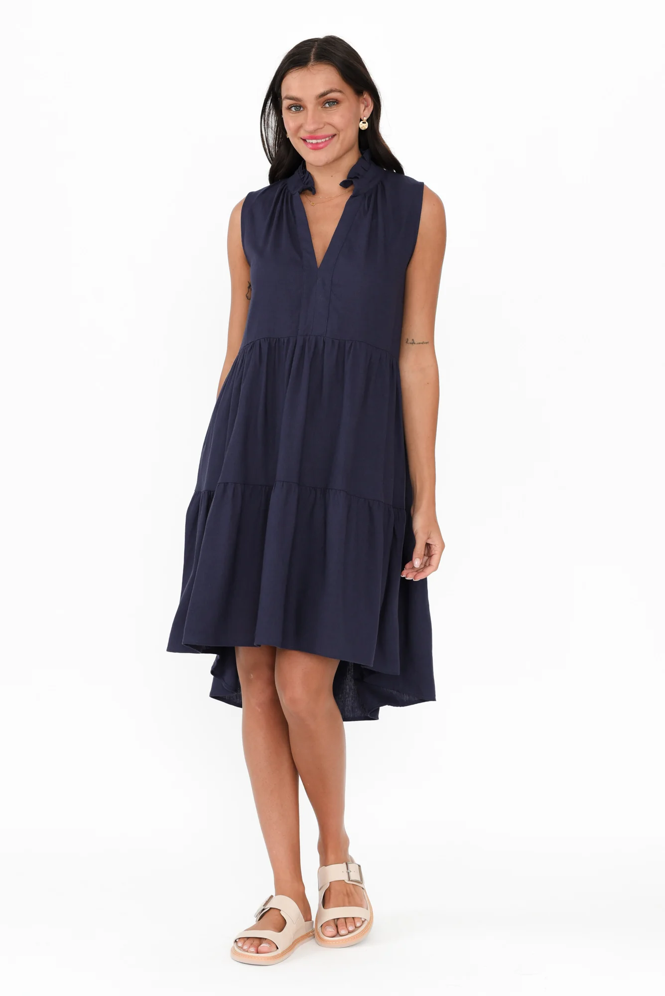 Liza Navy Tier Dress