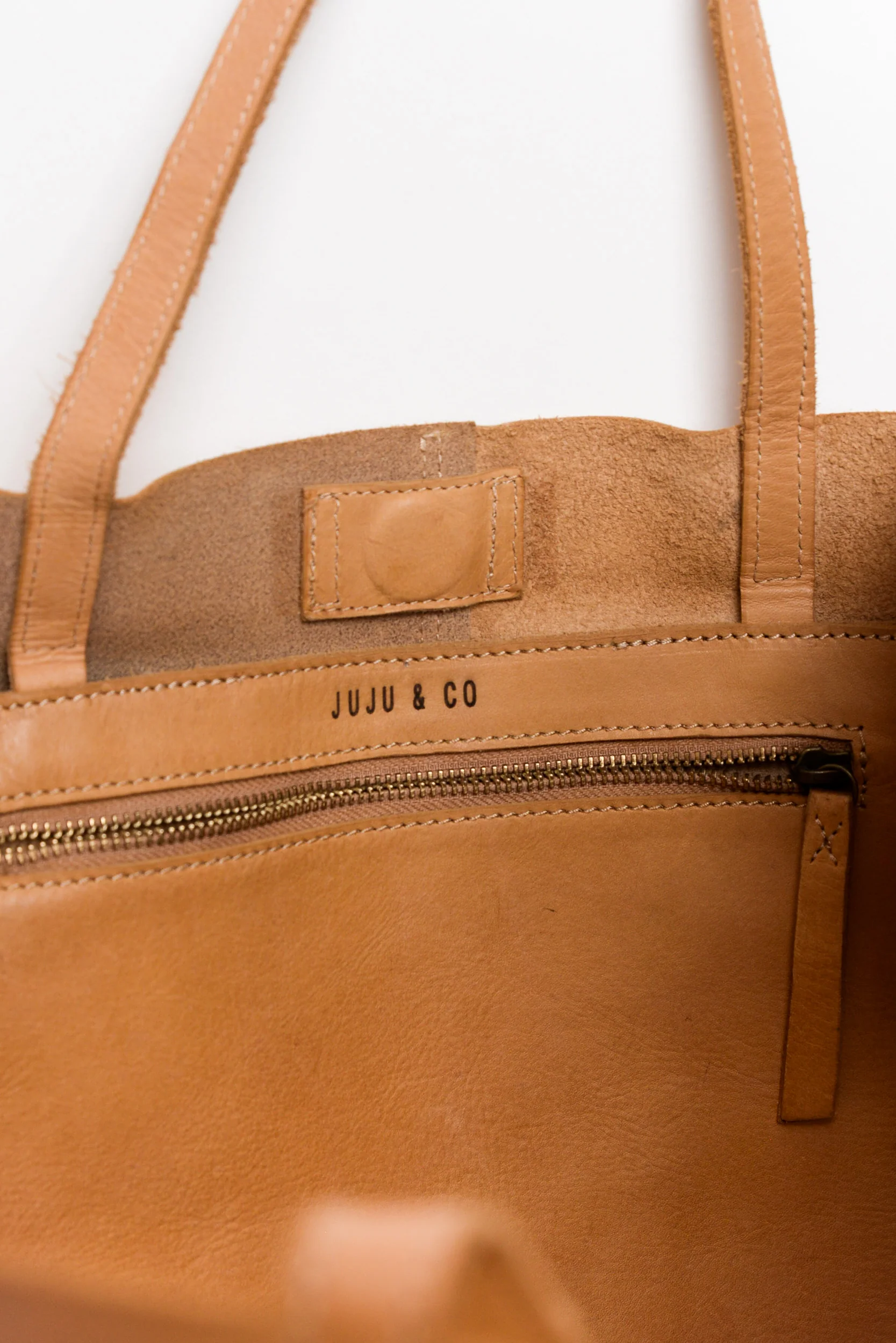 Makalu Tan Large Leather Tote Bag