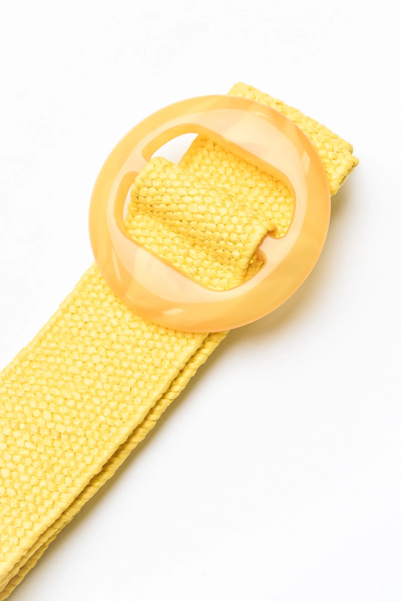 Charity Yellow Resin Summer Belt