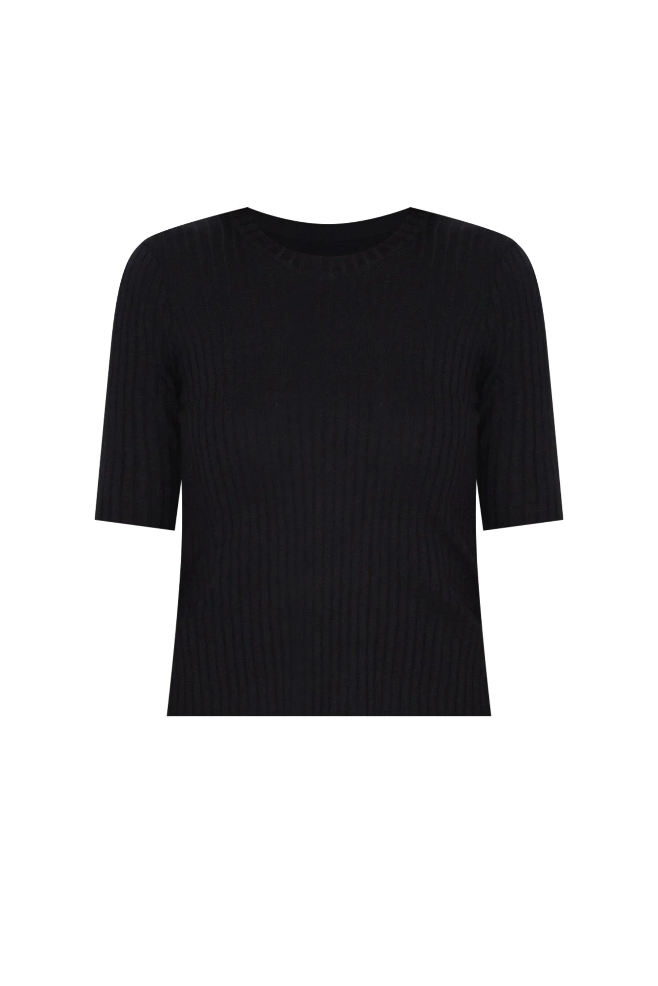 Olivia Black Bamboo Knit Tee