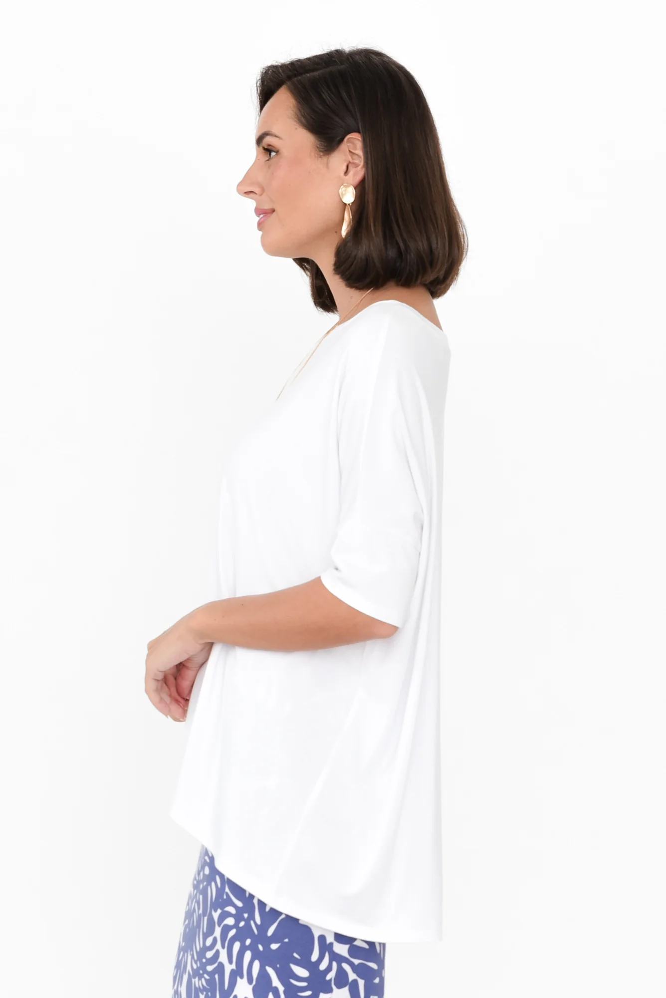 Gina White Bamboo Top