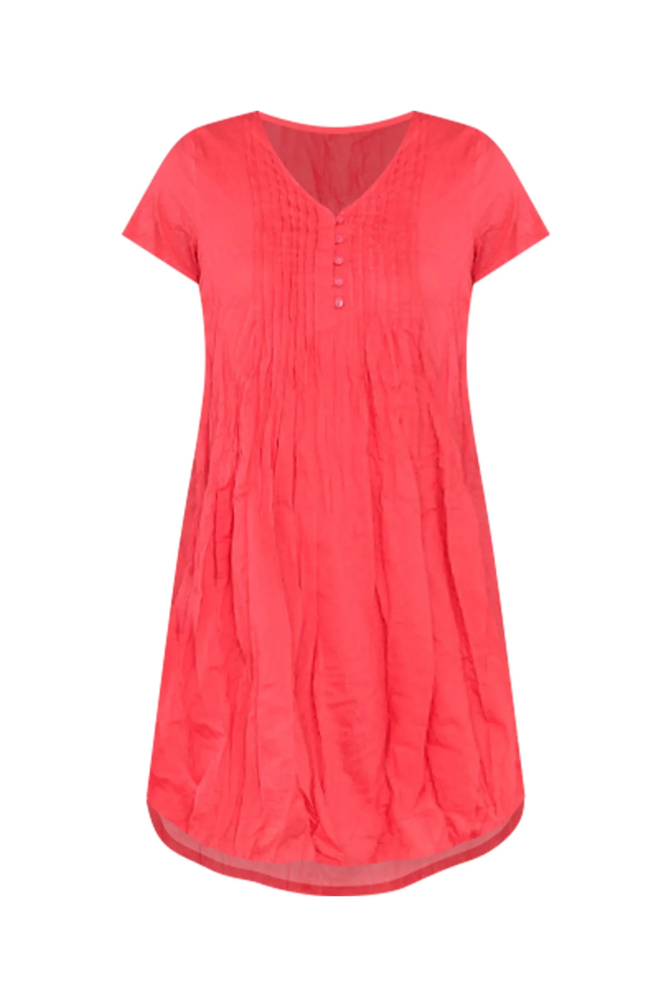 Sabina Cherry Crinkle Cotton Dress