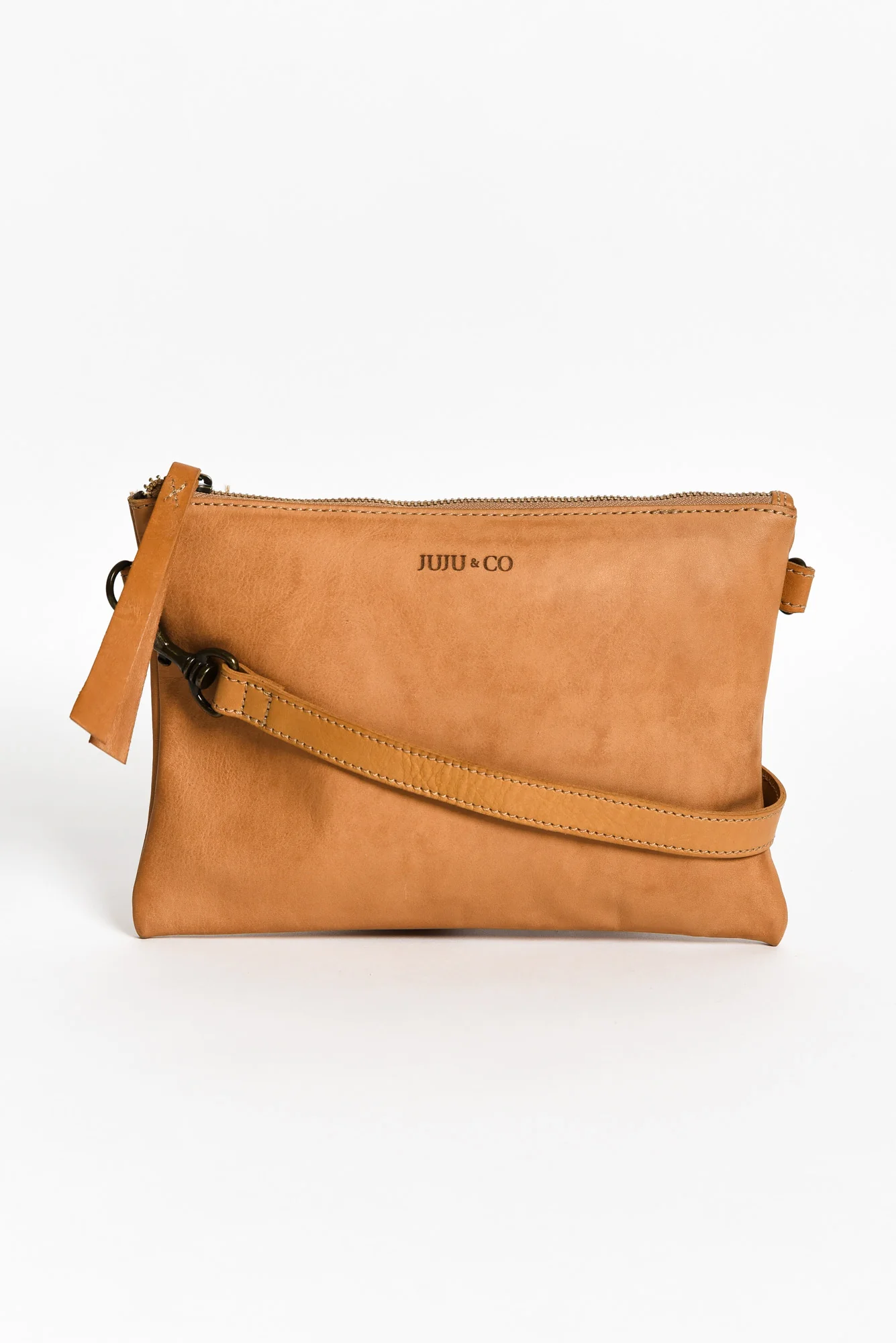 Monterey Tan Leather Crossbody Bag