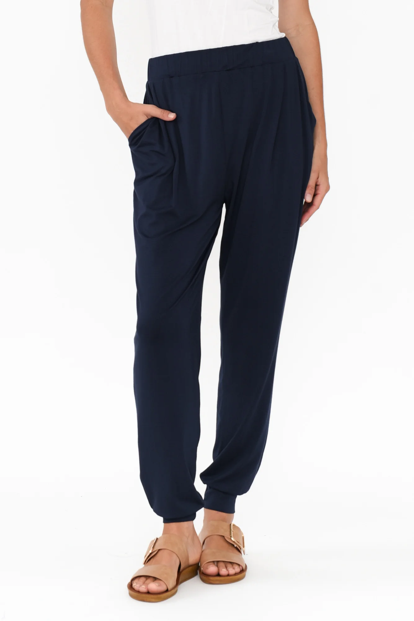 Navy Bamboo Everyday Pants