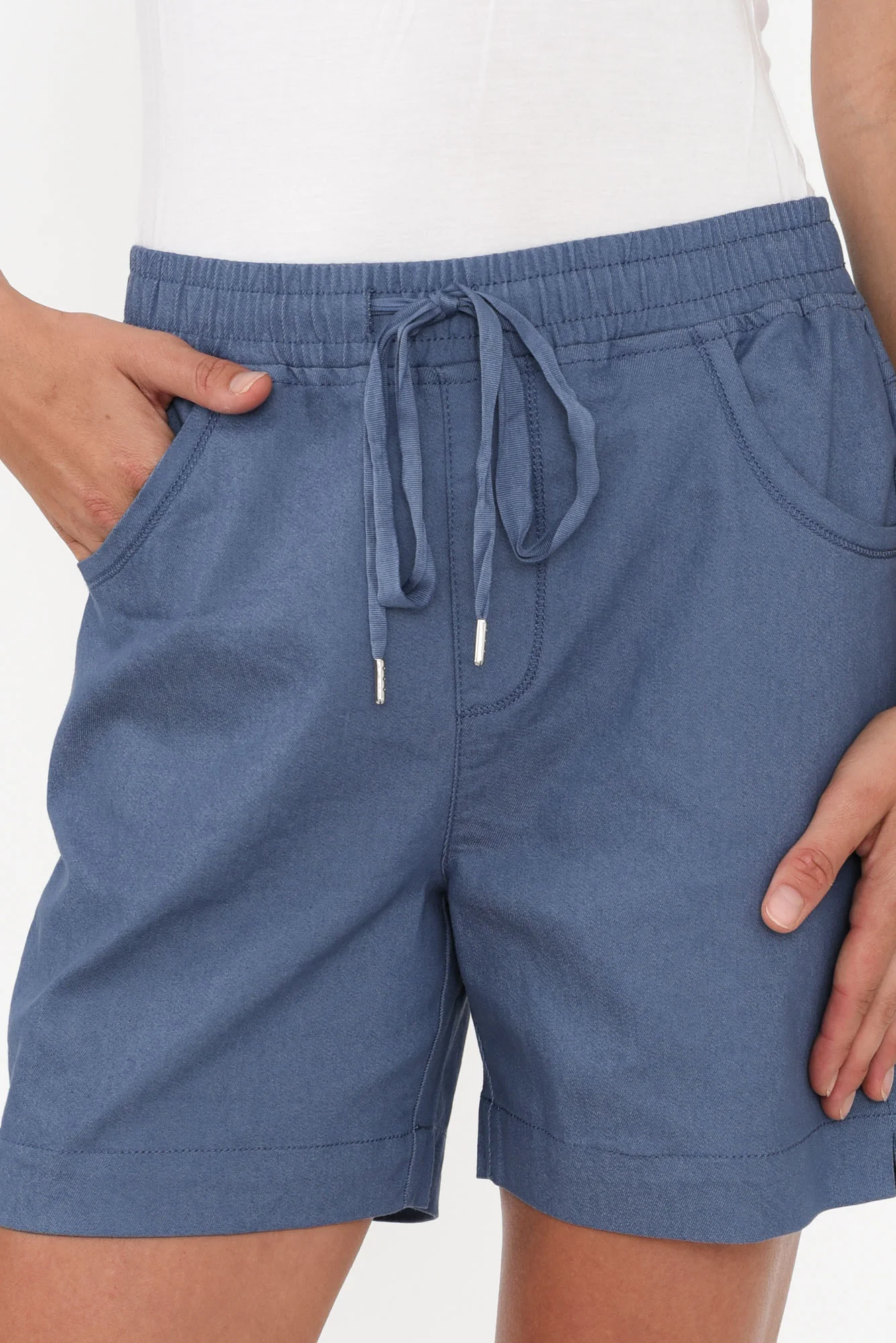 Clayton Blue Drawstring Shorts