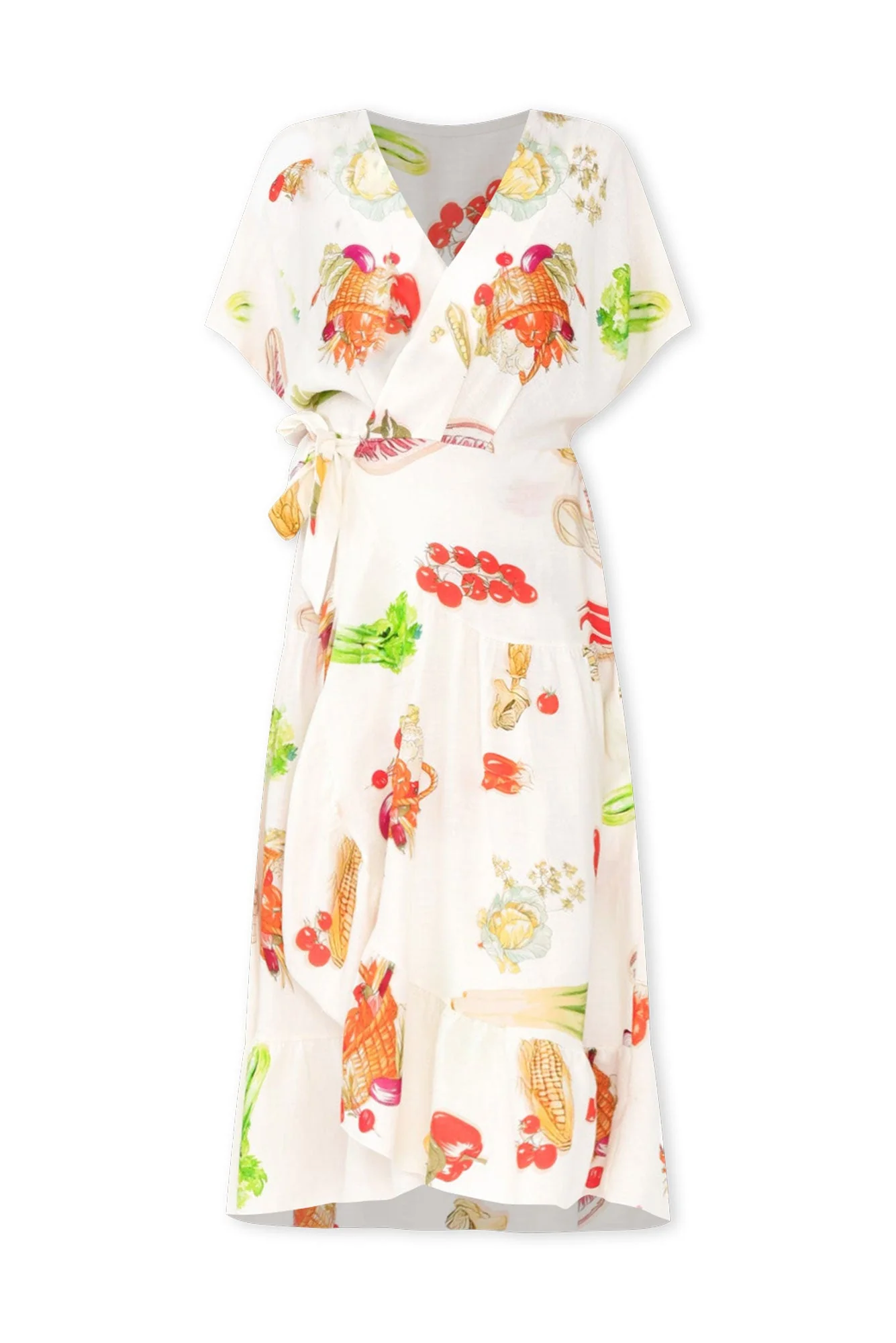 Luanne White Harvest Linen Blend Dress