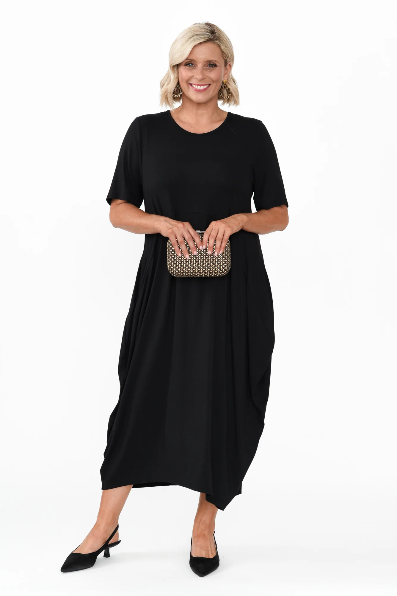 Samiya Black Bamboo Dress