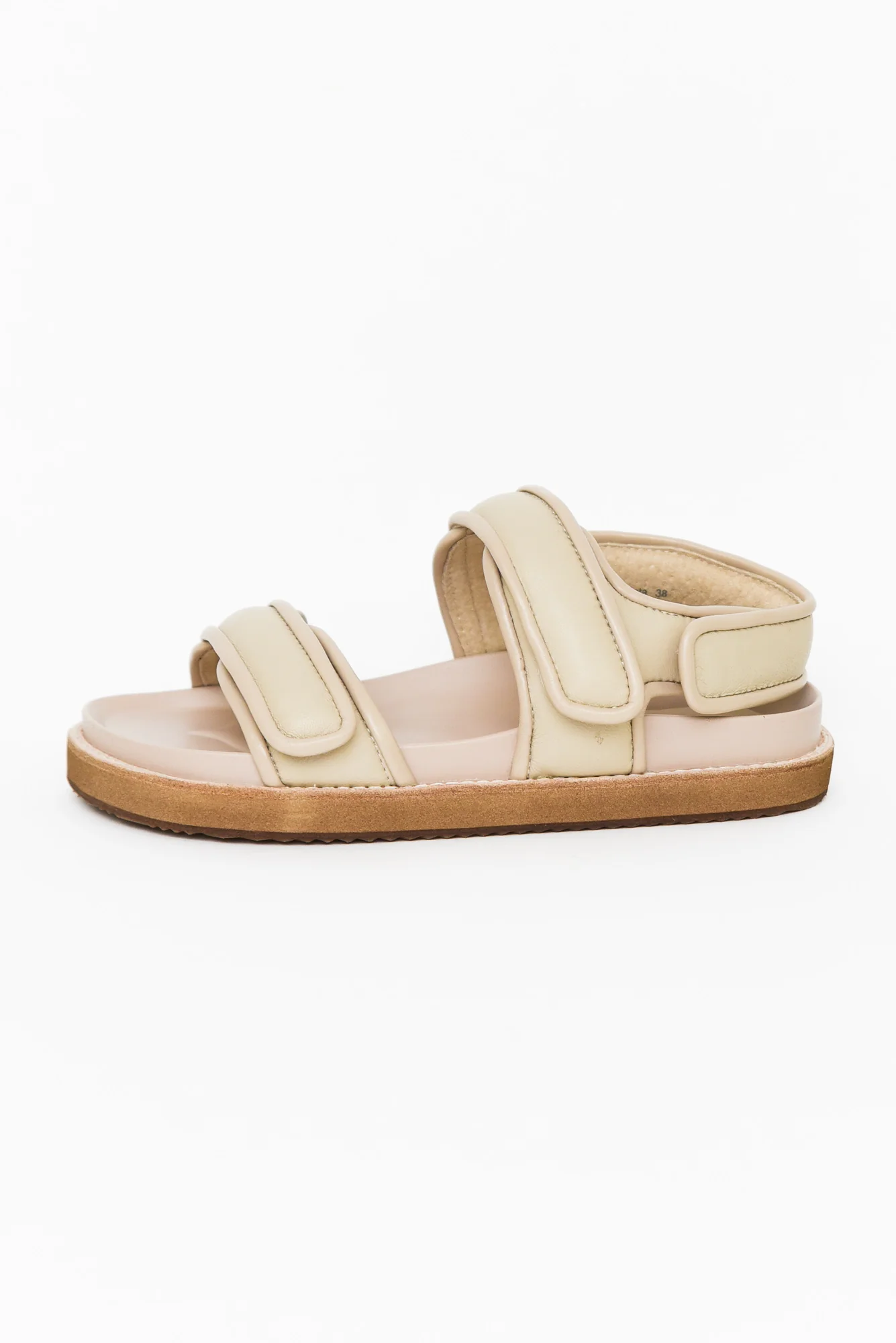 Peta Beige Leather Strappy Sandal
