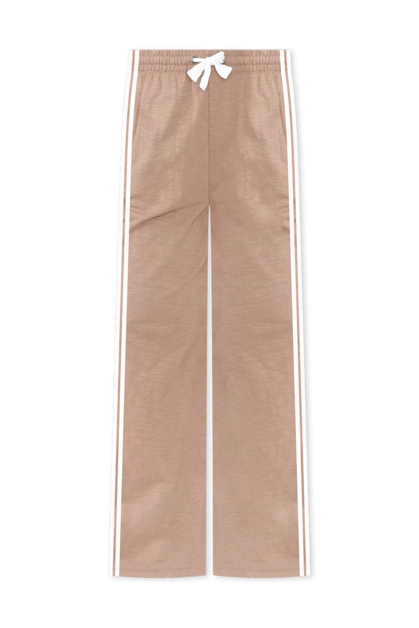 Power Mocha Trim Cotton Drawstring Pants