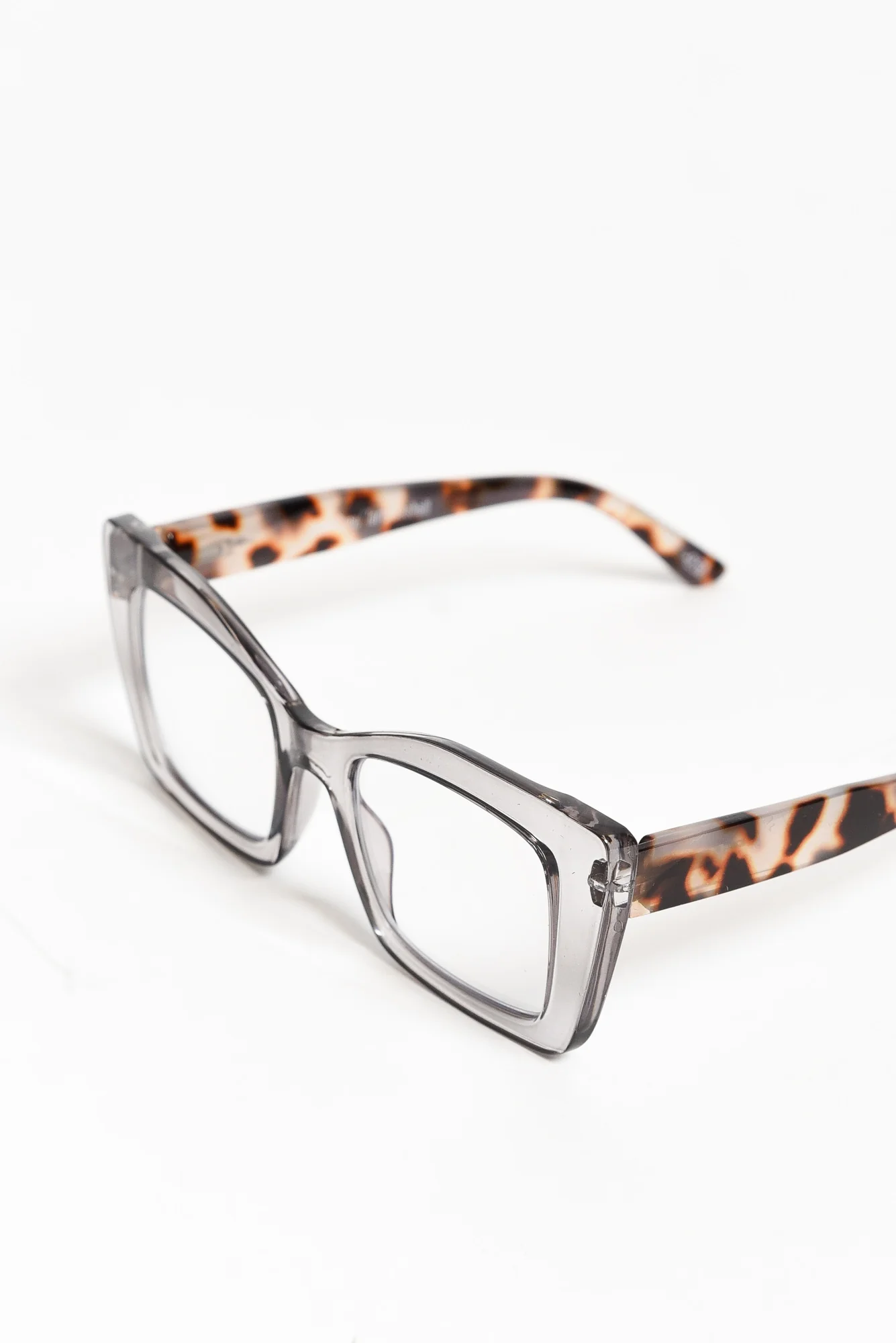 Cleo Grey Tortoiseshell Reading Glasses