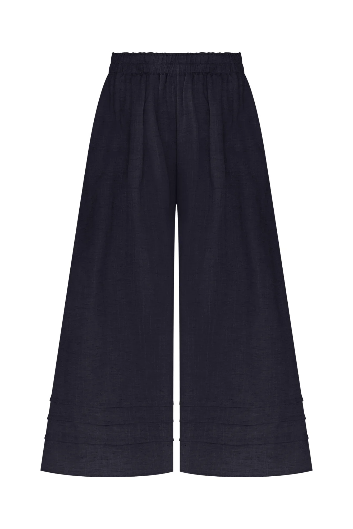Kaleo Navy Linen Blend Pants