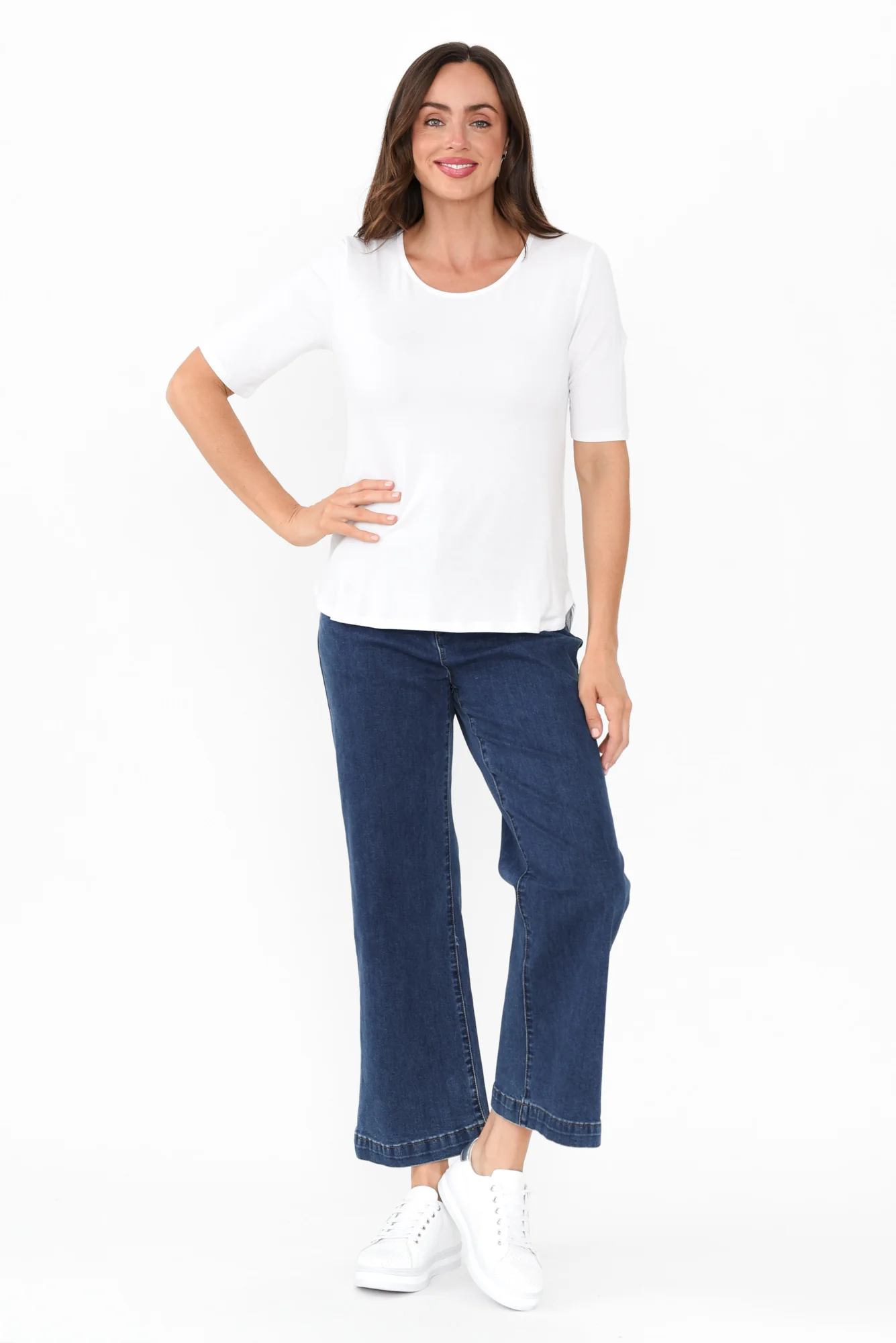 Sophie White Bamboo Top