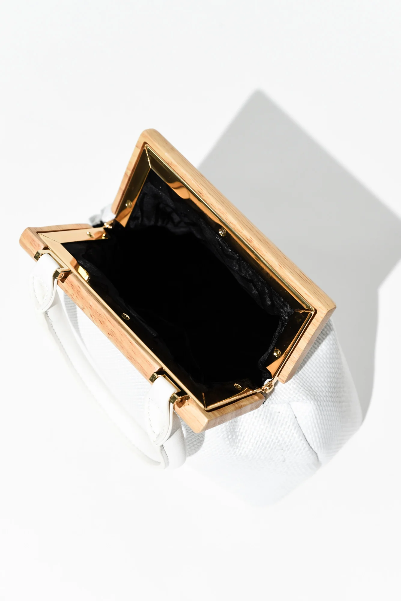 Piper White Straw Bag