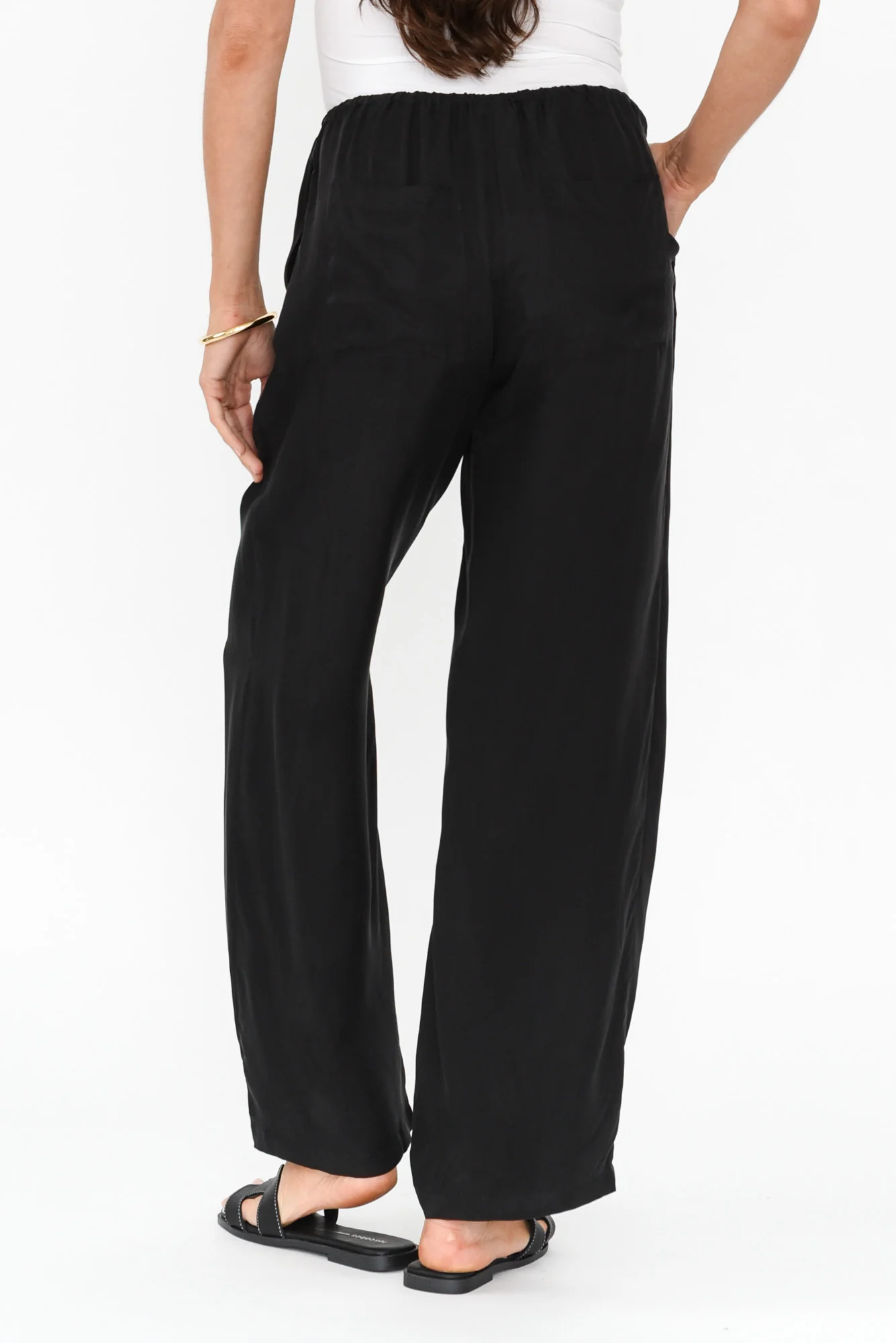 Stevie Black Cupro Pants