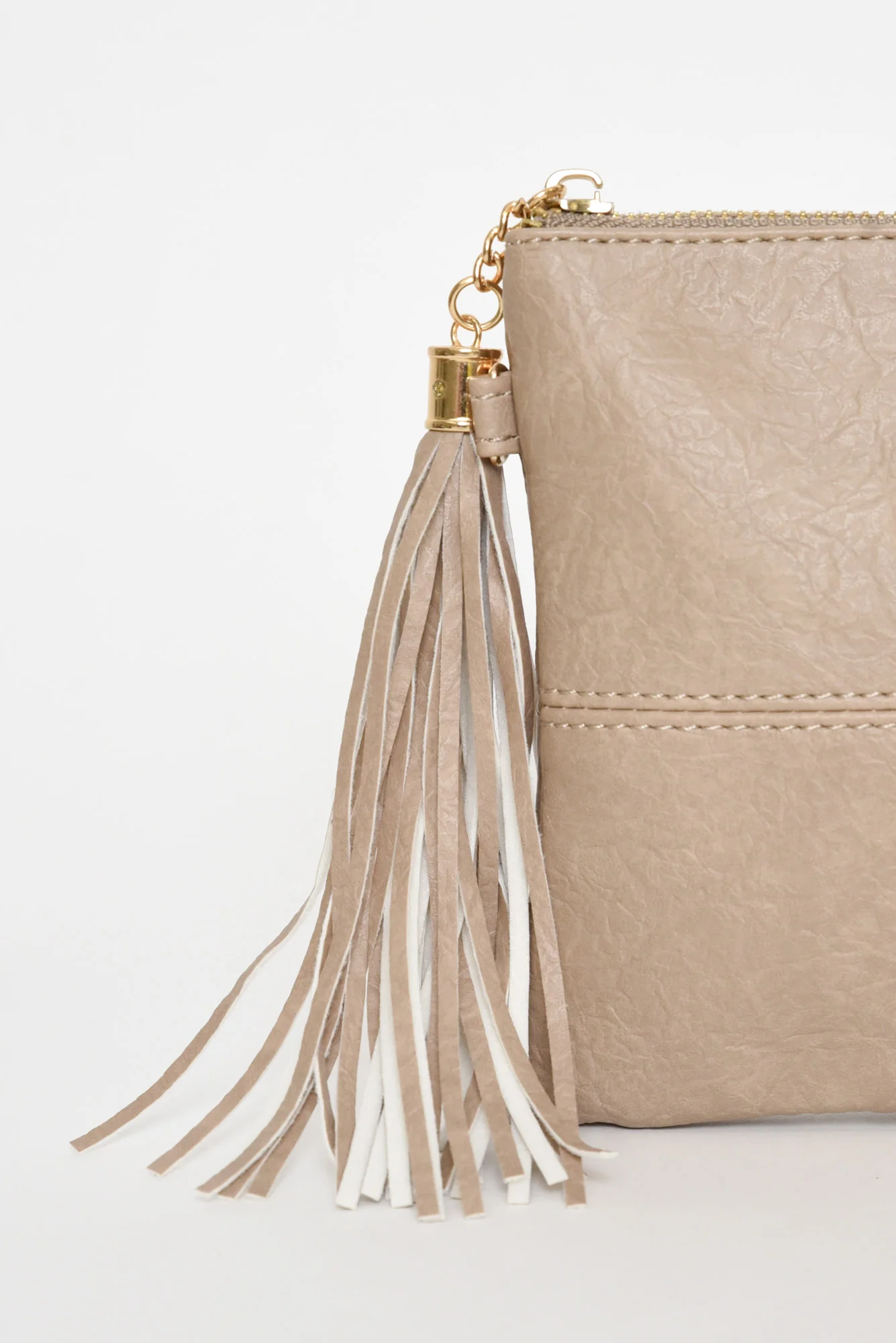 Brynn Stone Tassel Crossbody Bag