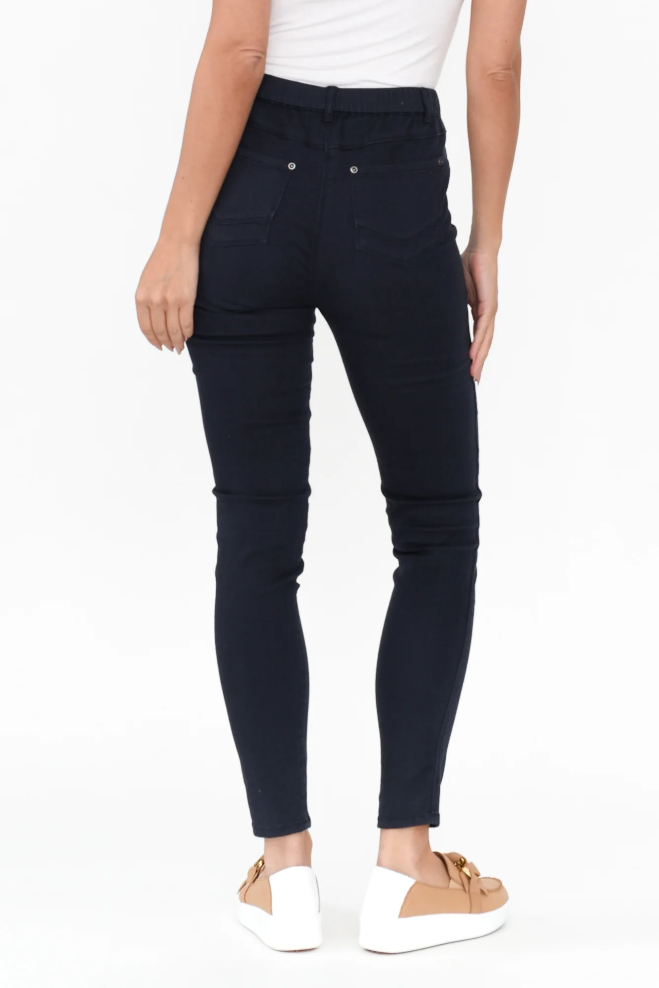 Reed Navy Stretch Cotton Pants