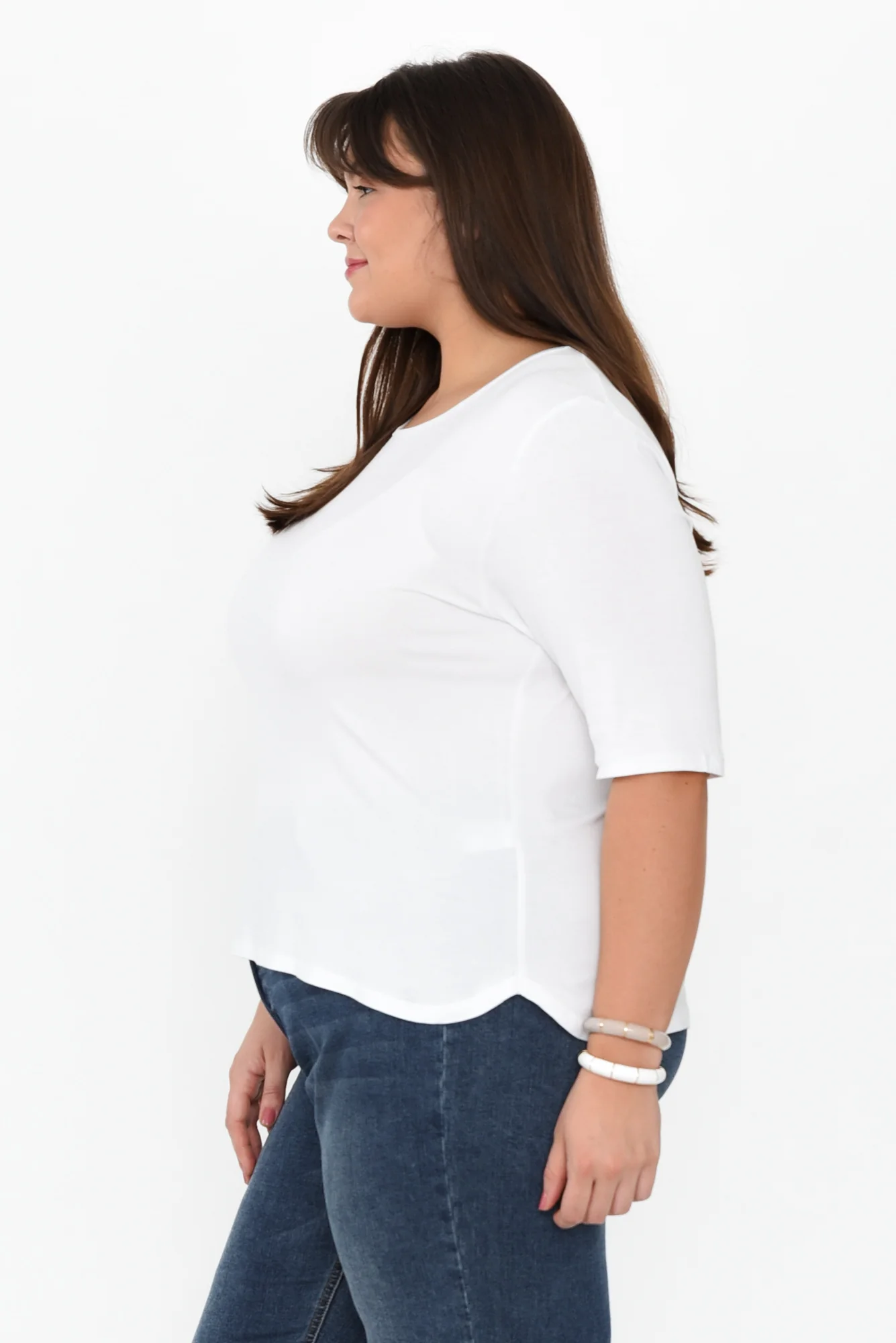 Sophie White Bamboo Top