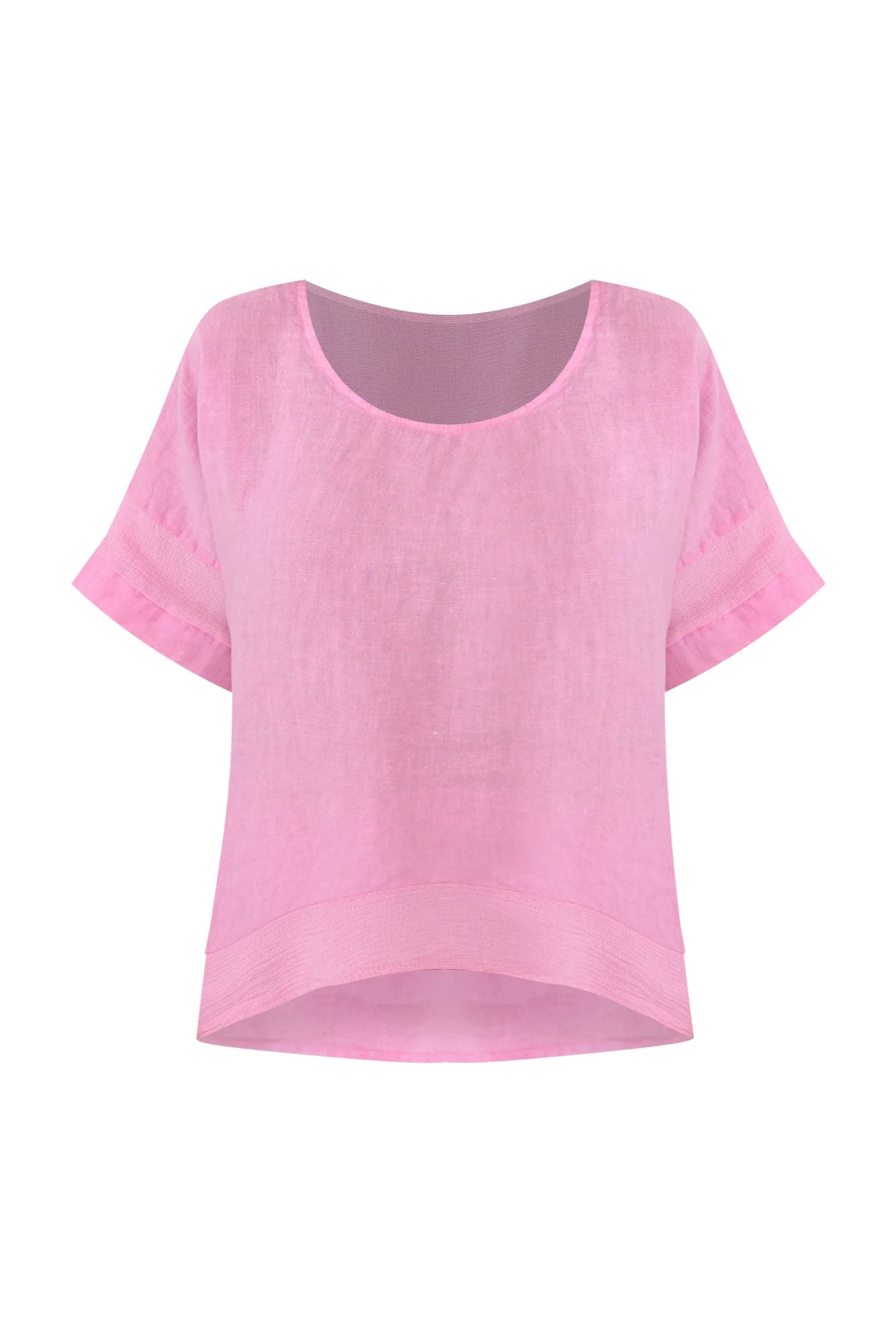 Kaya Pink Linen Top