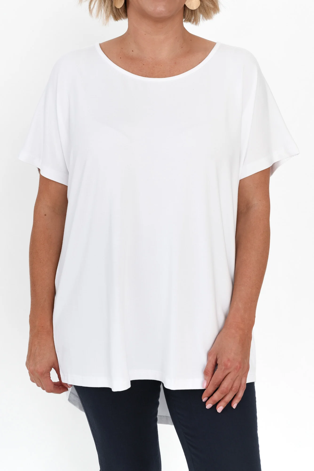 Danya White Bamboo Top
