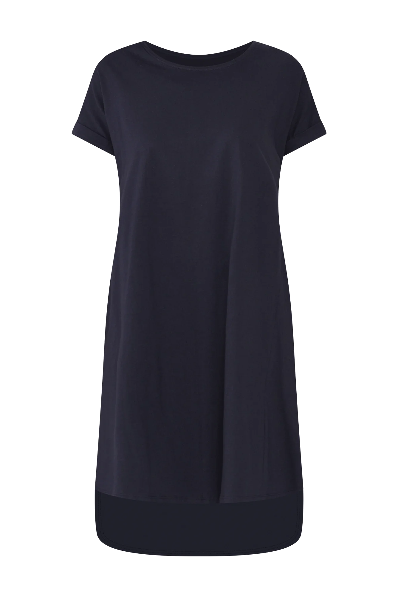 Maxine Charcoal Cotton T-Shirt Dress
