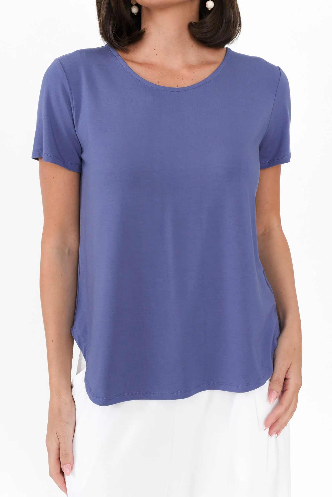 Janis Lilac Bamboo Tee