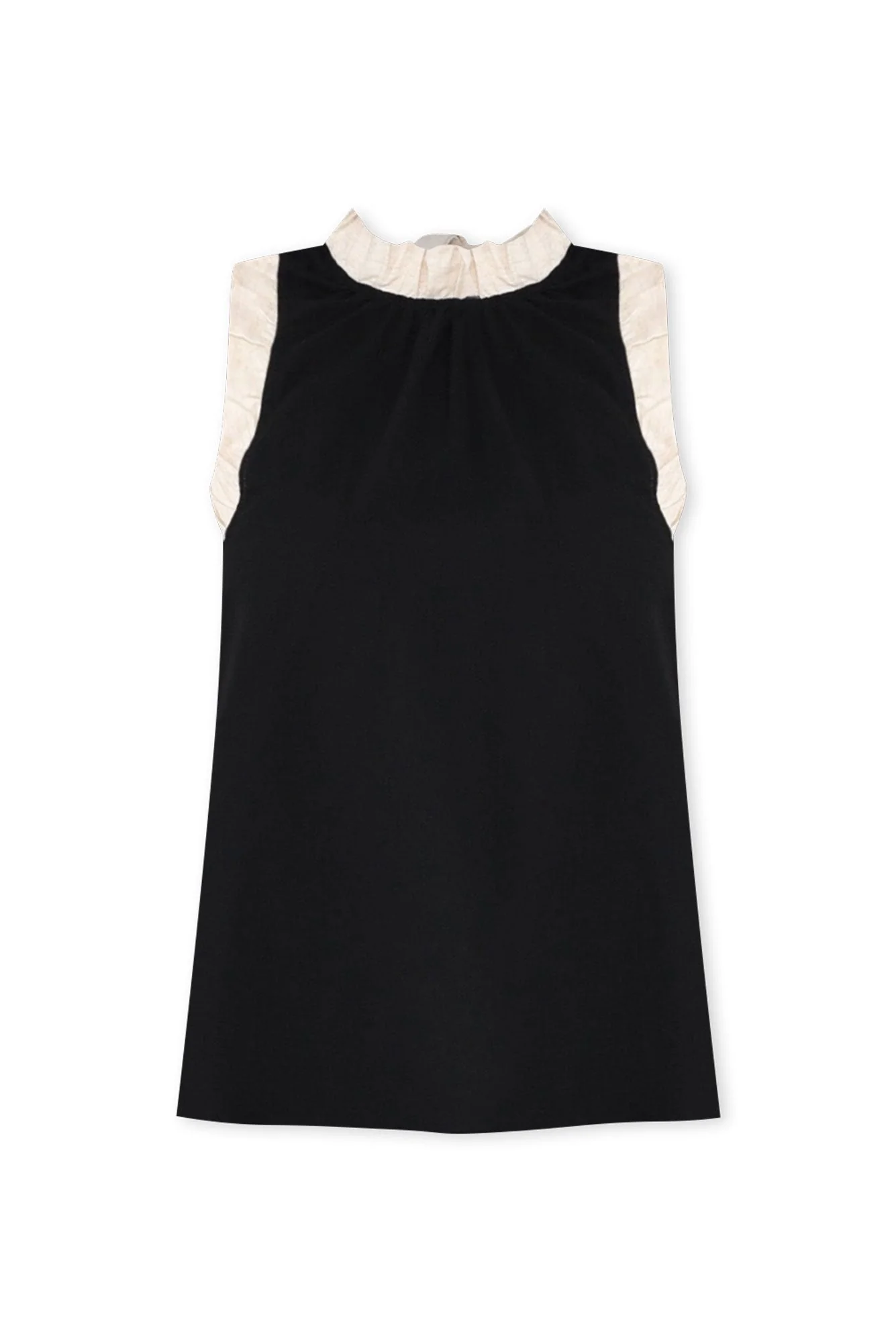 Kelley Black Trim Cotton Blend Tank