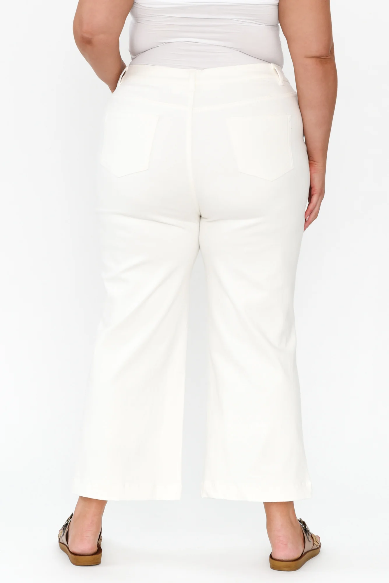 Winnie White Wide Leg Jeans