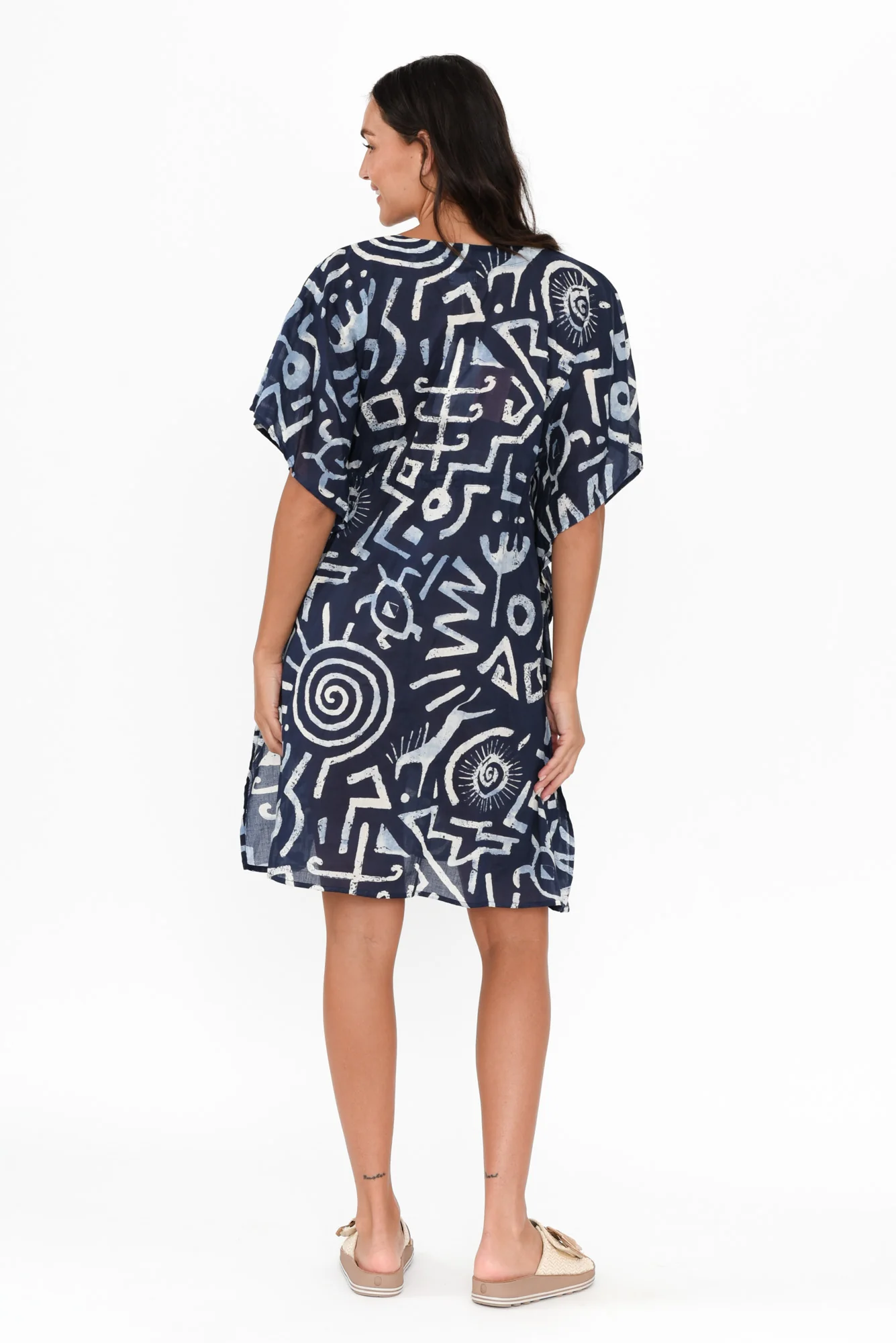 Isabel Blue Geo Cotton Kaftan