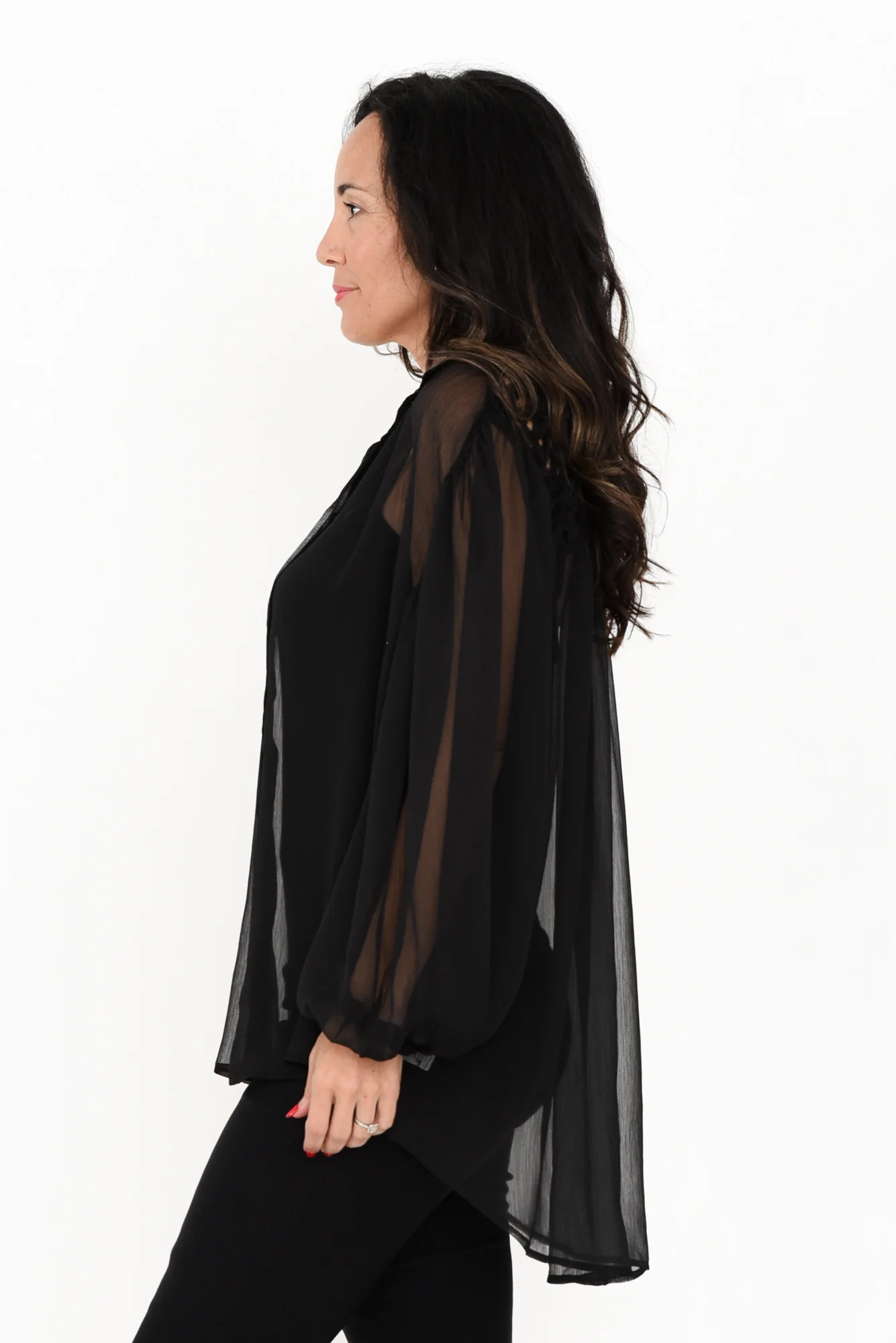 Eden Black Collared Shirt