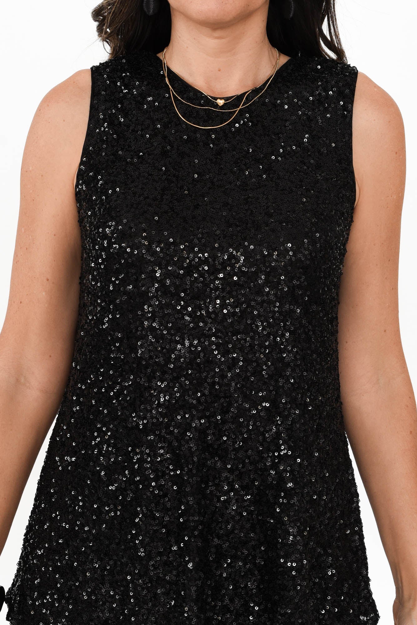 Showstopper Black Sequin Tank