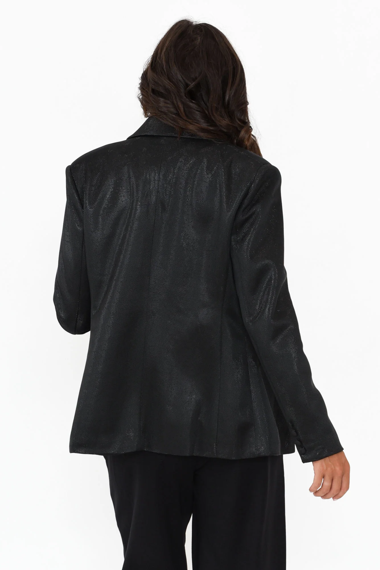 Roxy Black Metallic Blazer