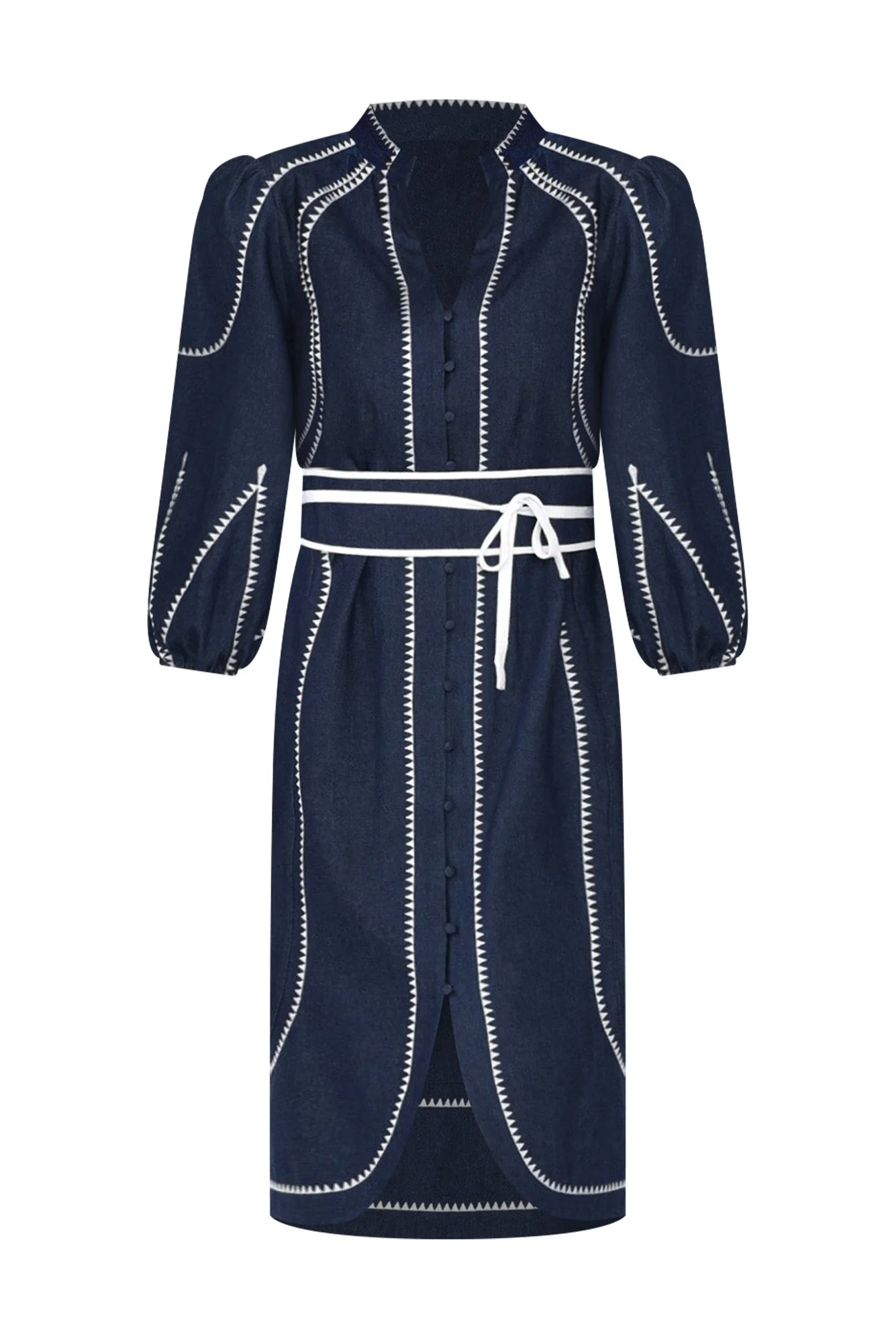 Swanson Dark Denim Cotton Dress