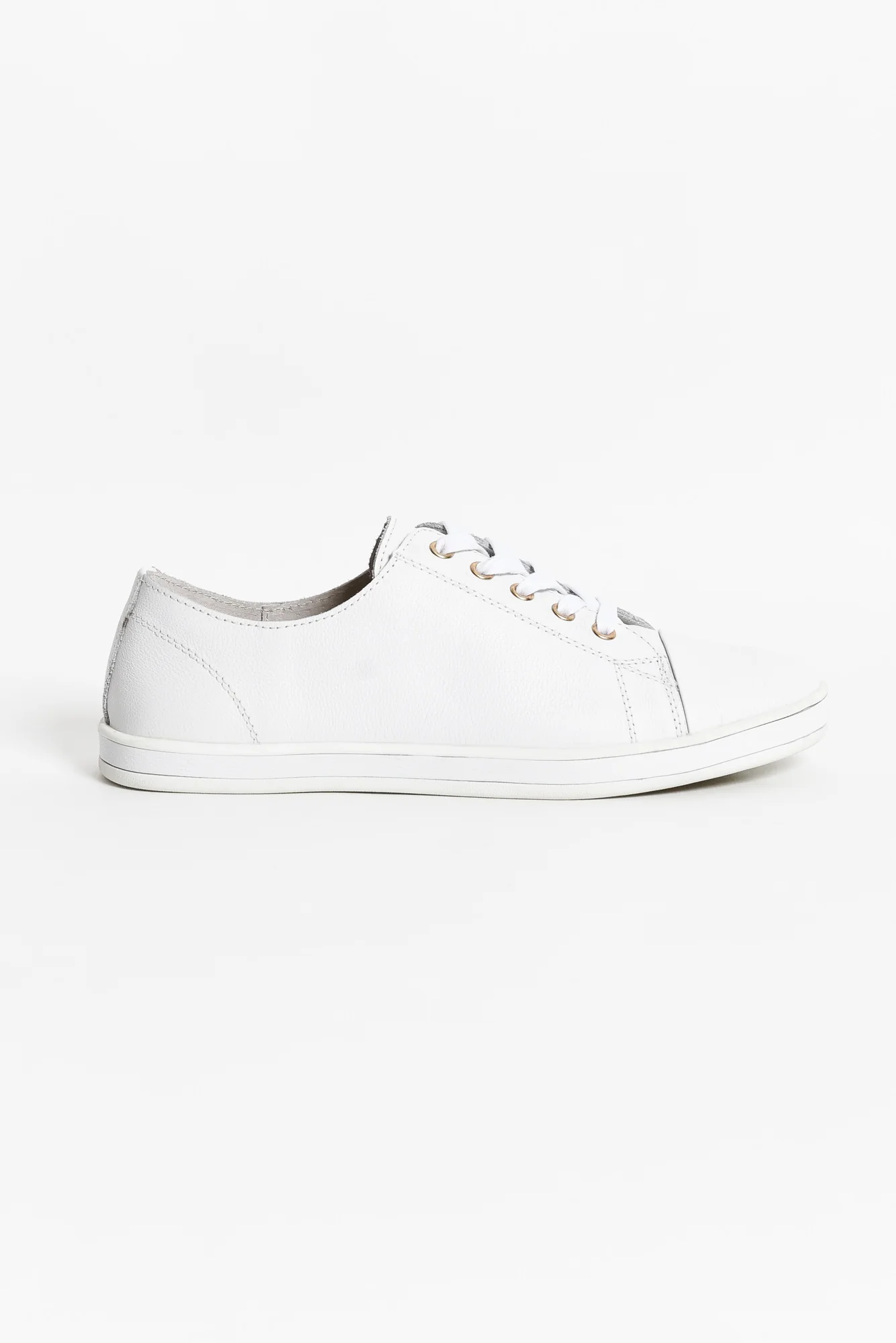 Greenie White Leather Sneaker
