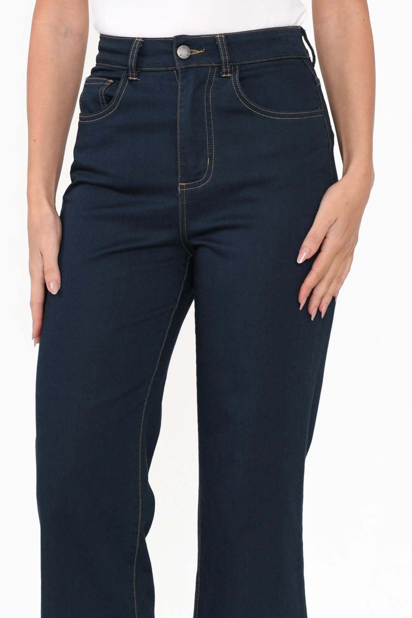Winnie Dark Denim Wide Leg Jeans
