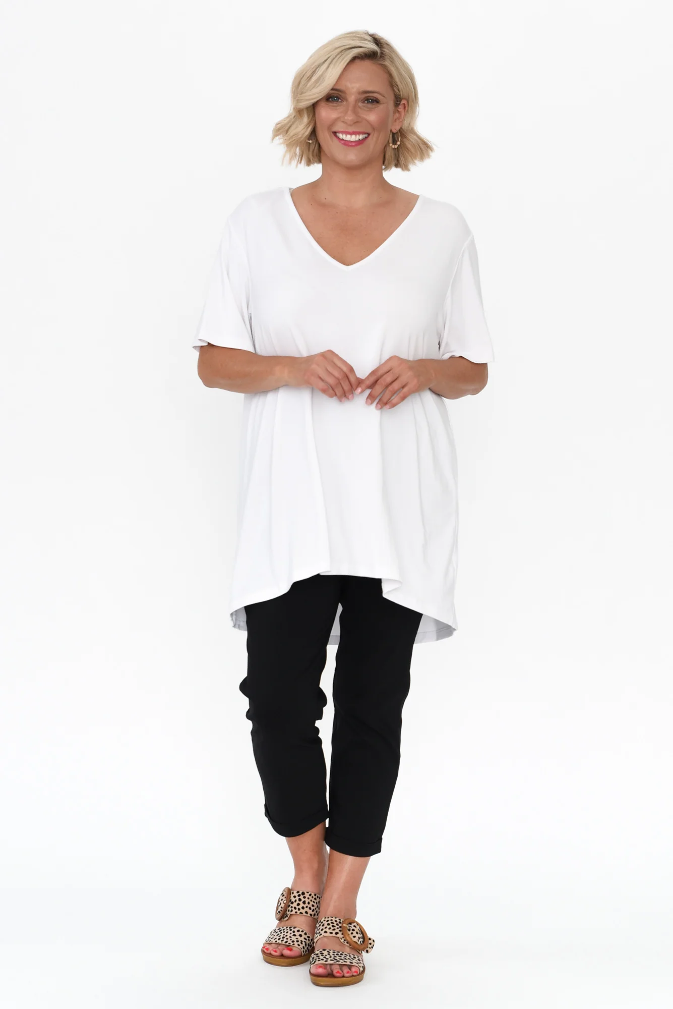 Novella White Bamboo Top