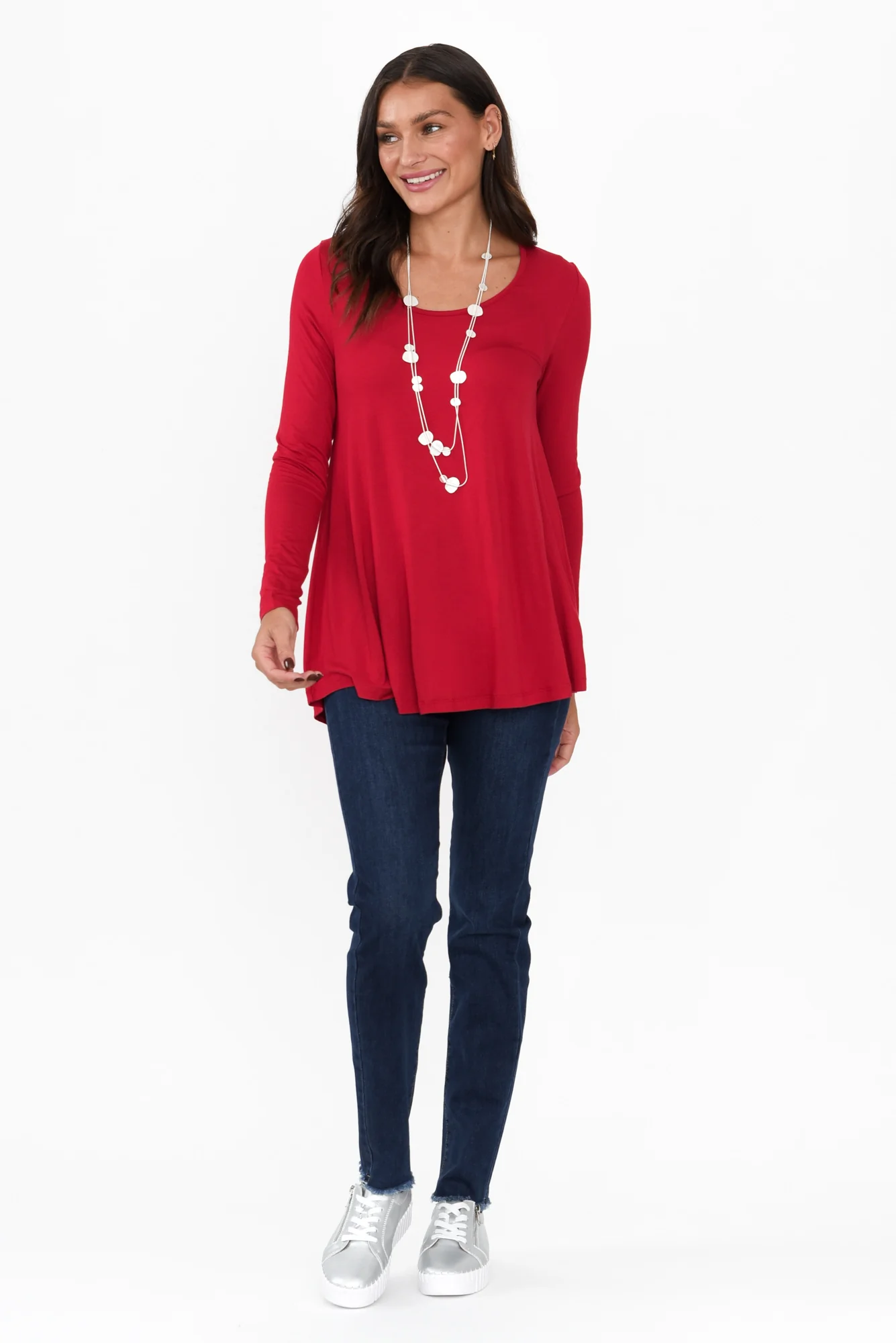 Indiana Dark Denim Frayed Slim Fit Jeans