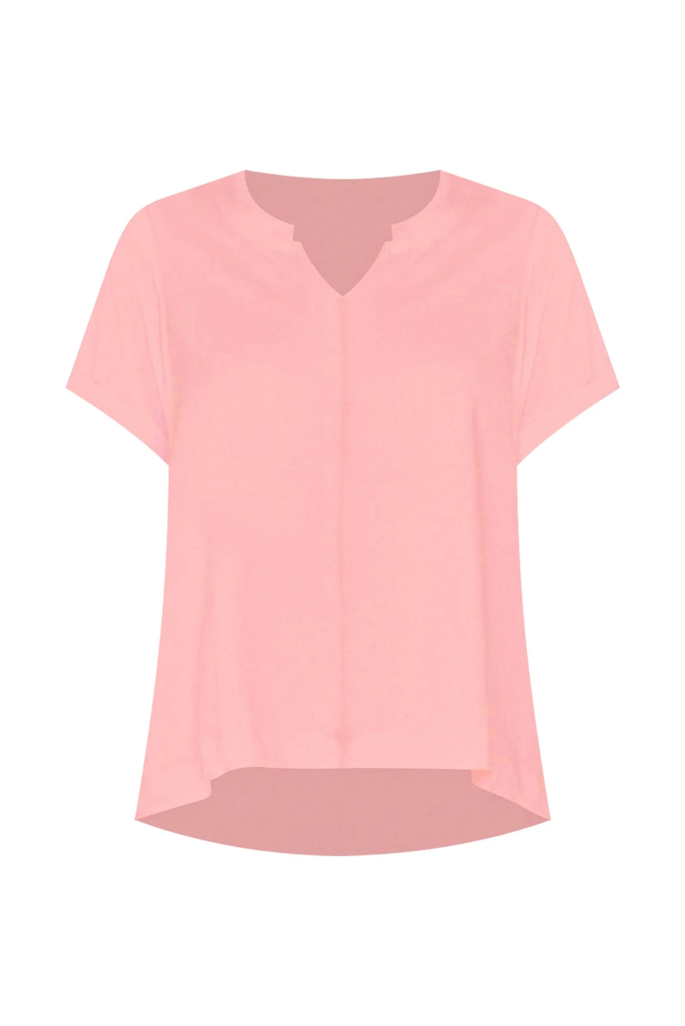 Anabeth Pink Cotton Swing Top