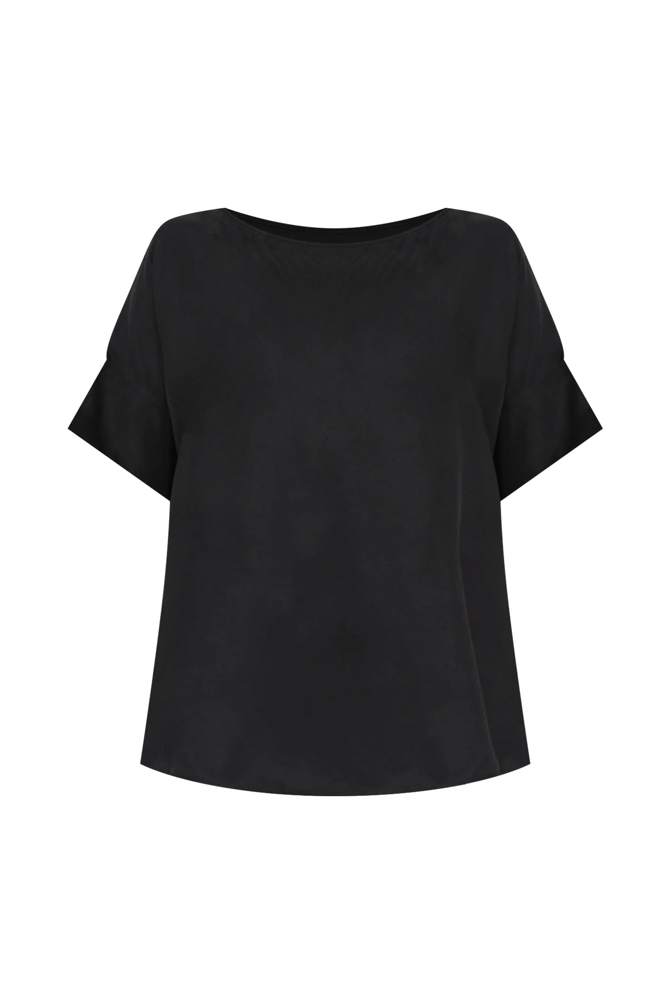 Greta Black Cupro Top