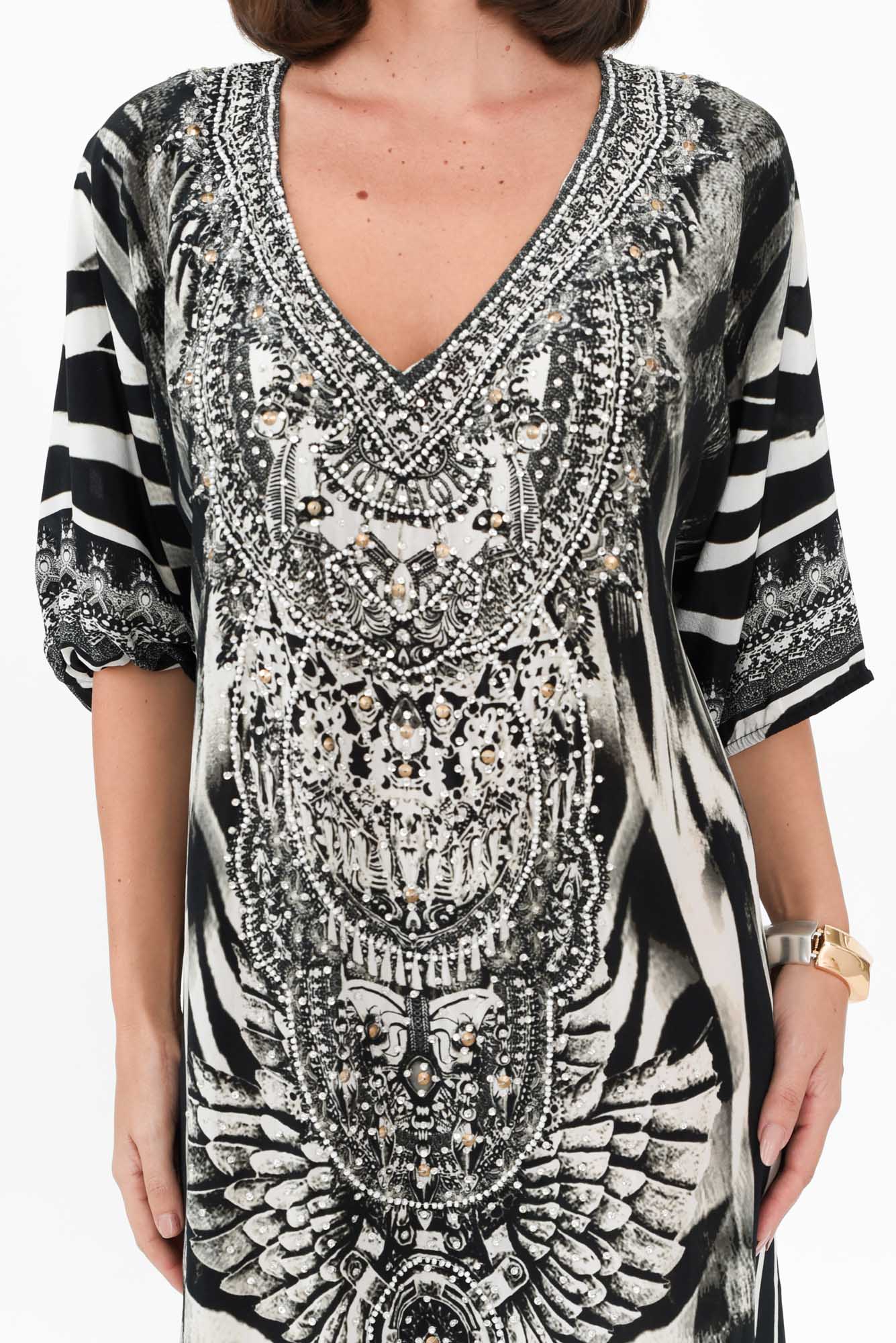 Zulu Black Silk Dress