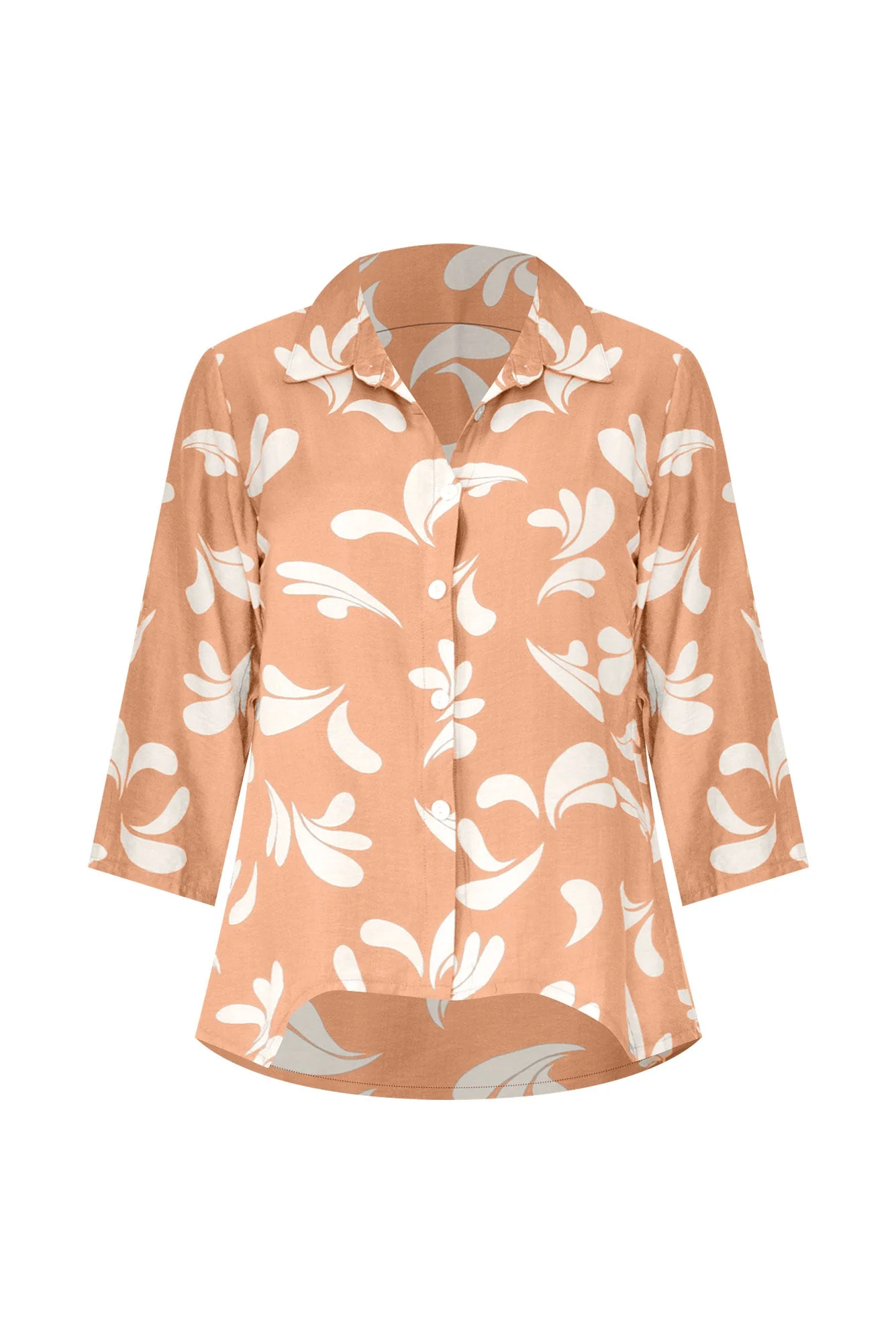 Myah Tan Splash Collared Shirt
