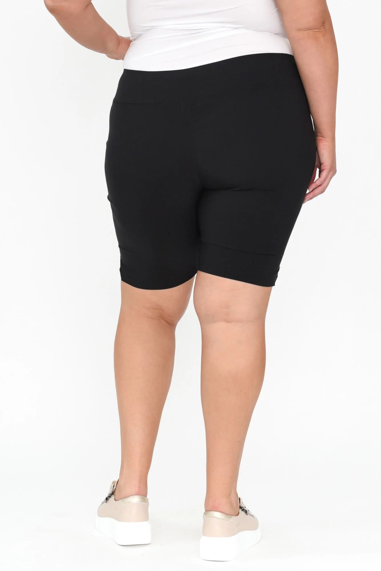 Marlo Black Side Split Shorts