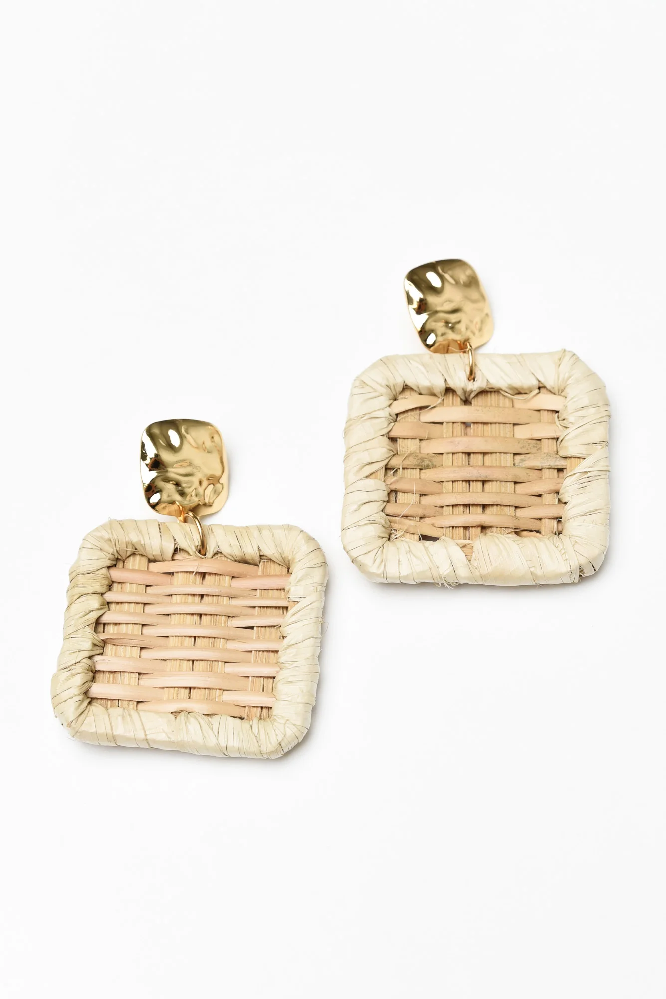 Yannick Natural Weave Drop Earrings