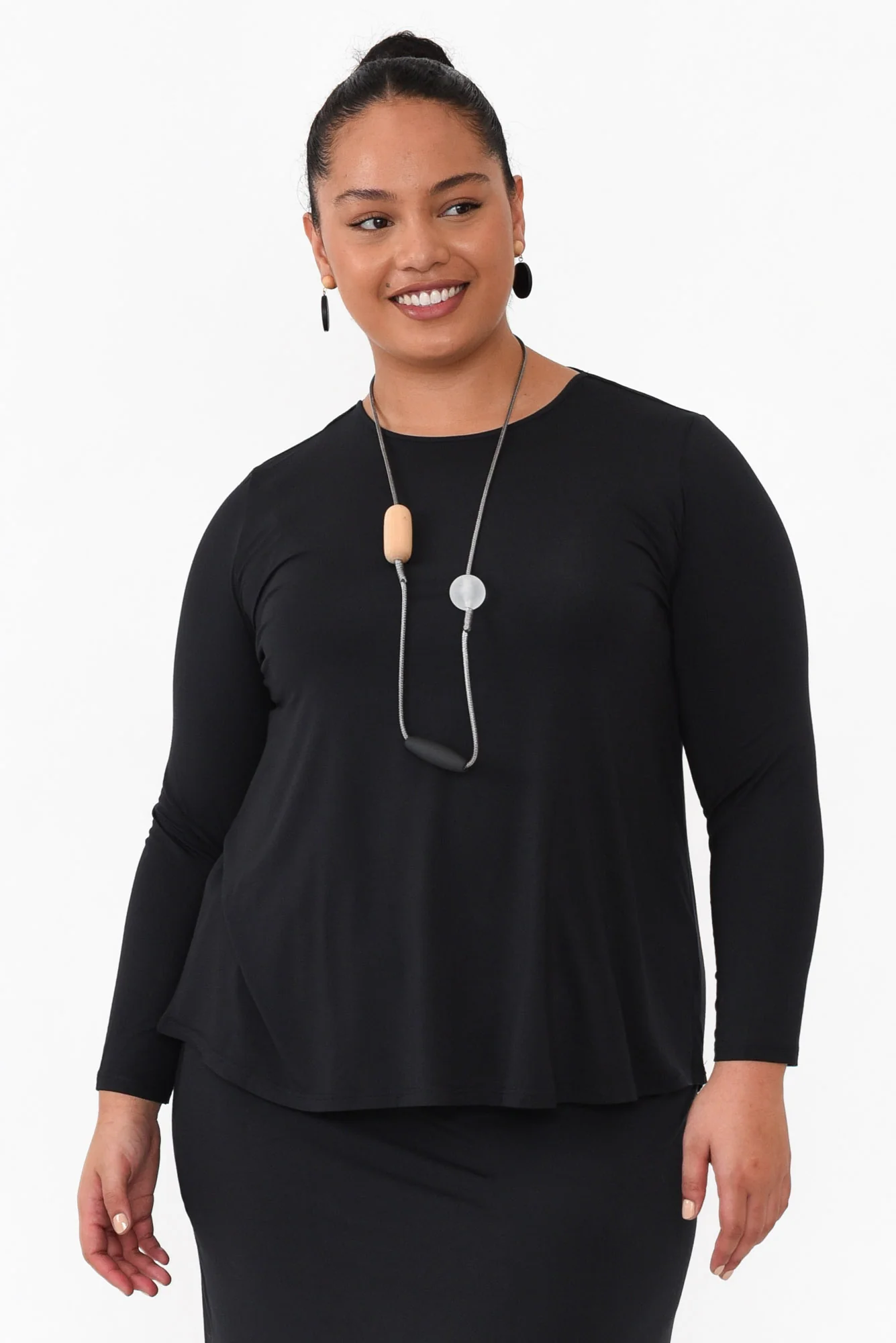 Carla Black Micro Modal Top