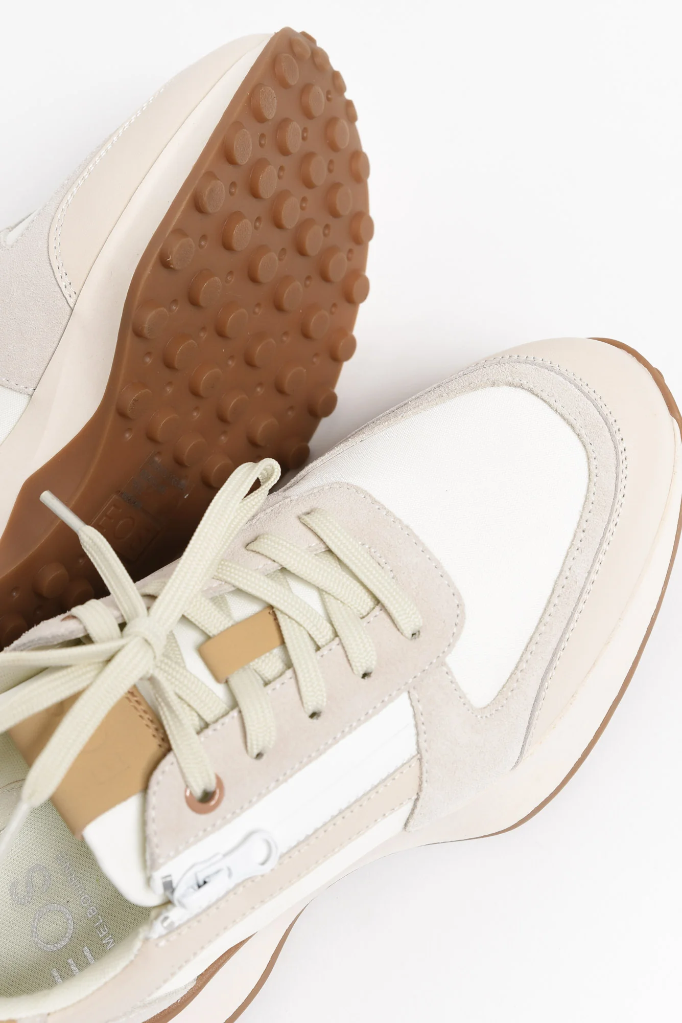 Blithe Cream Leather Sneaker