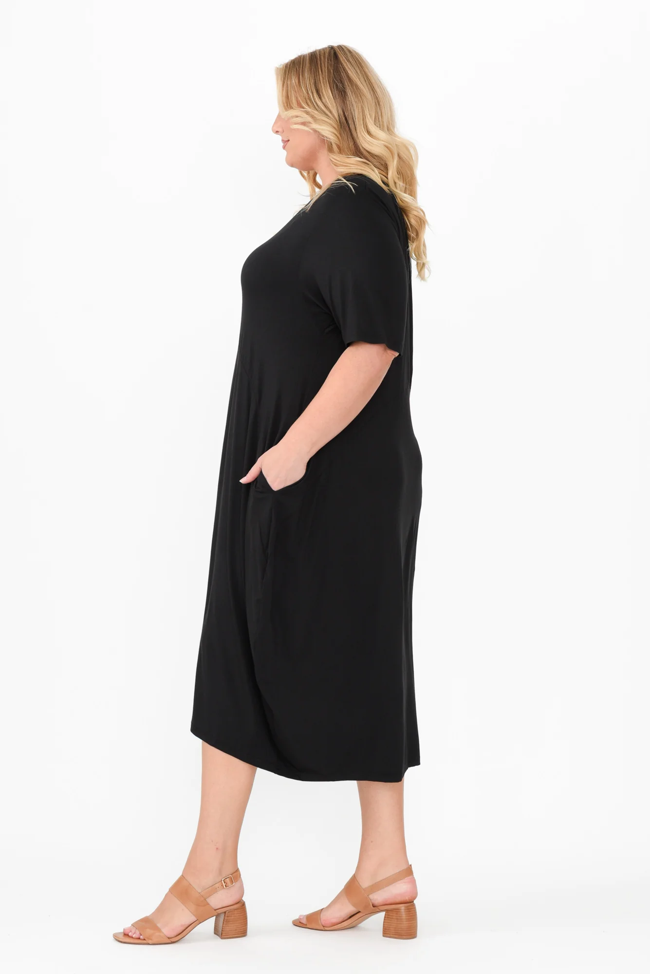 Samiya Black Bamboo Dress