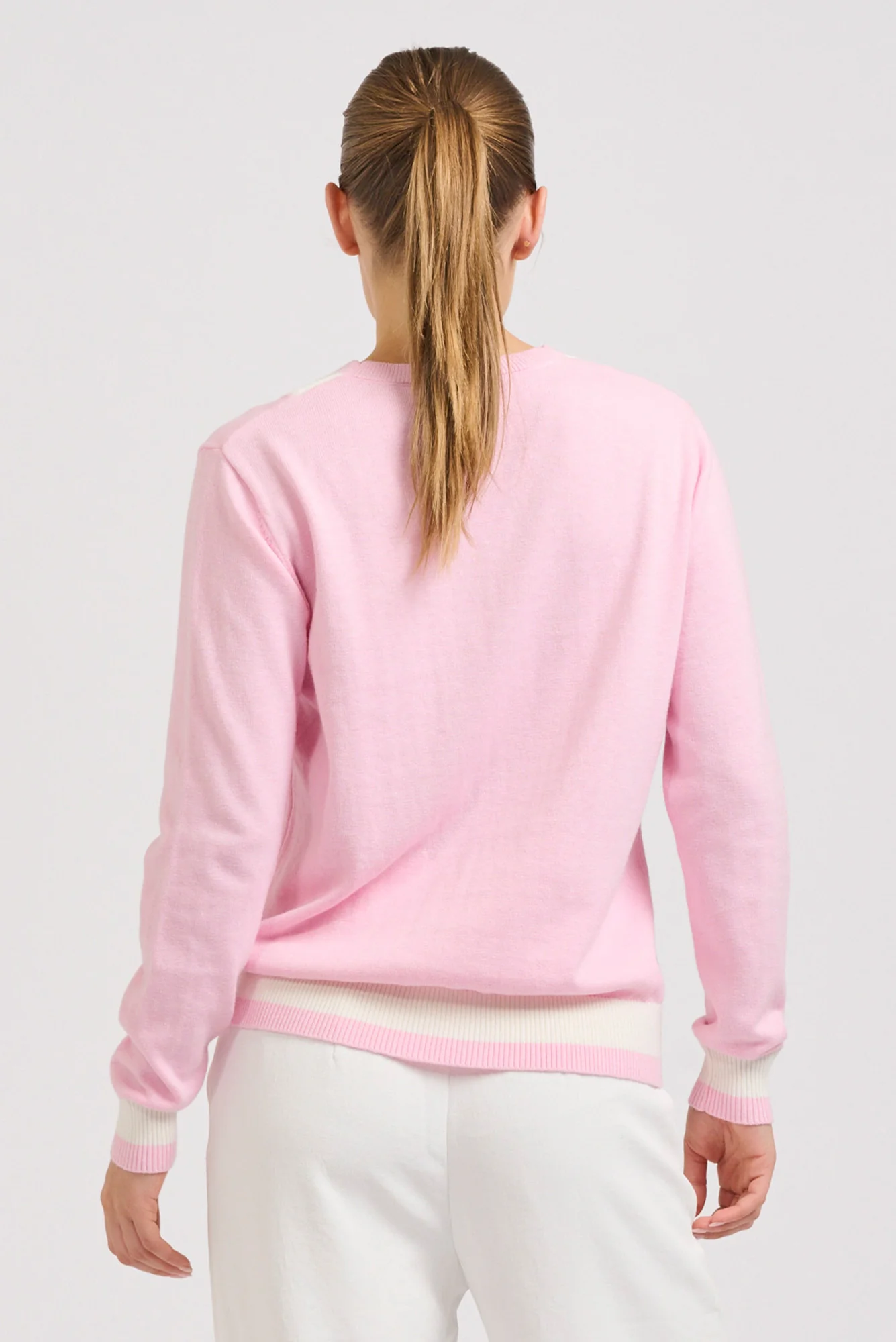 Berkshire Pink Cotton Cashmere Sweater