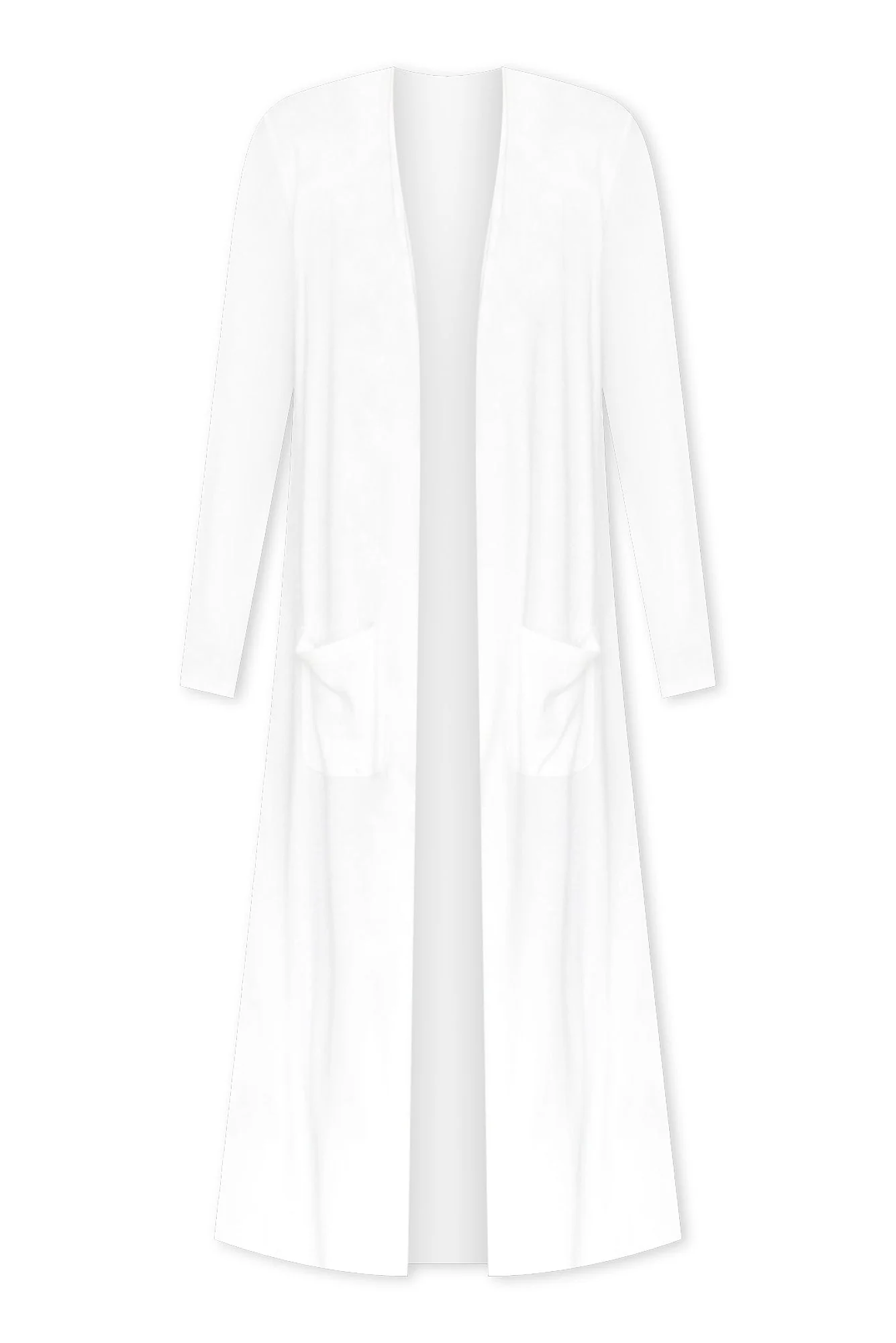 Farren Cream Bamboo Ribbed Pocket Cardigan