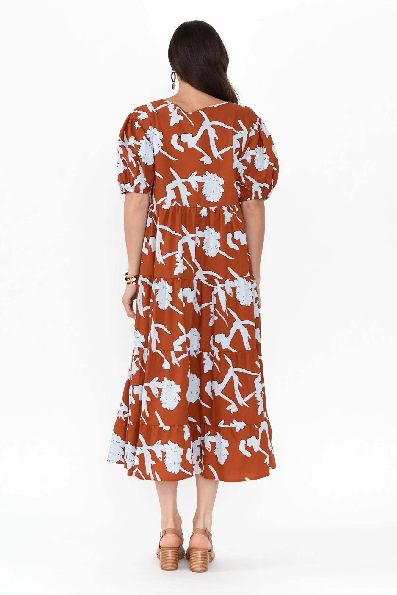 Kelley Brown Floral Cotton Dress